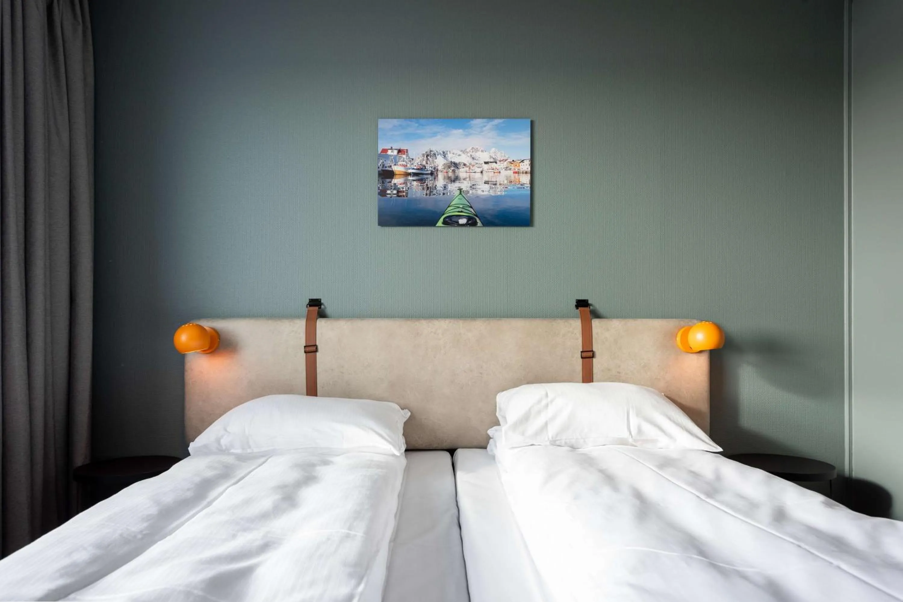 Bedroom, Bed in Scandic Vestfjord Lofoten