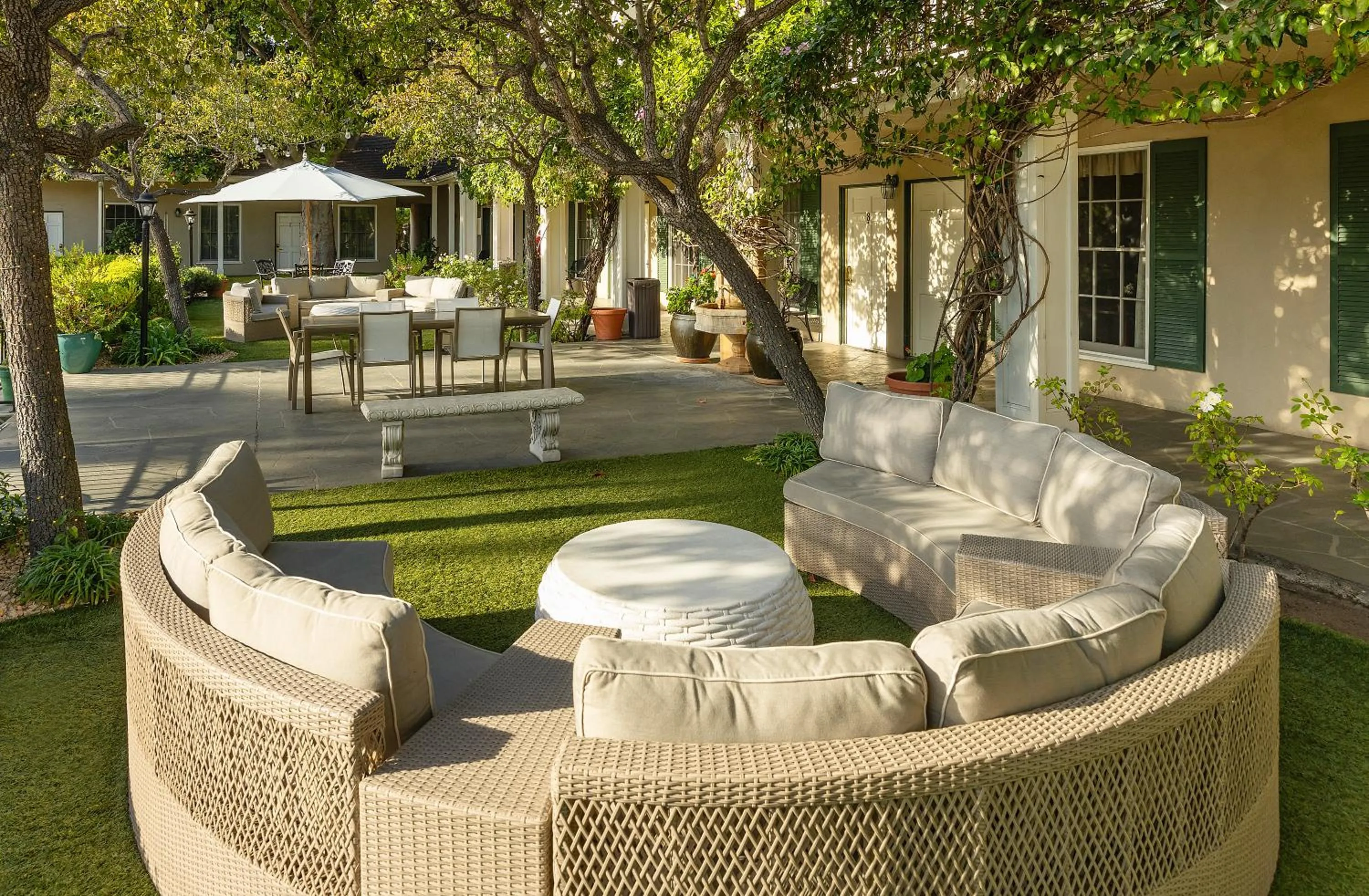 Patio in Lavender Inn by the Sea