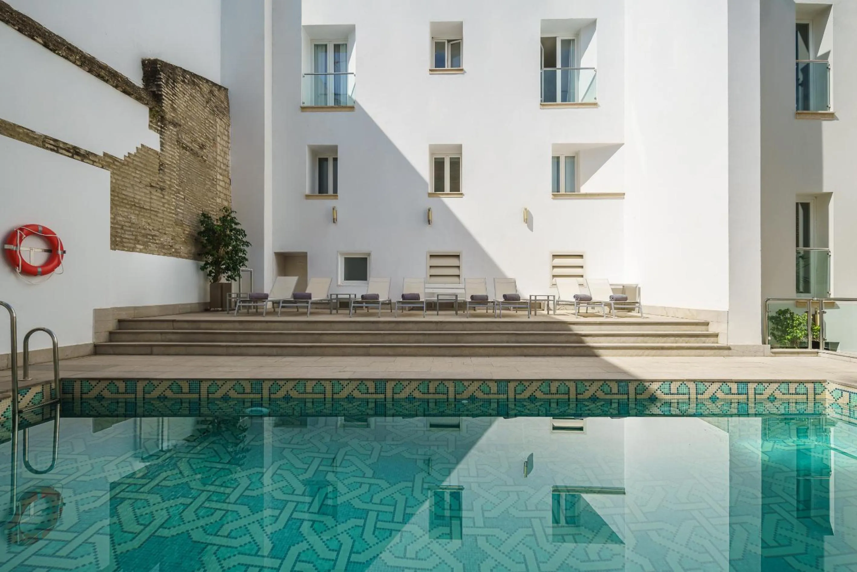 Swimming pool in Eurostars Sevilla Boutique