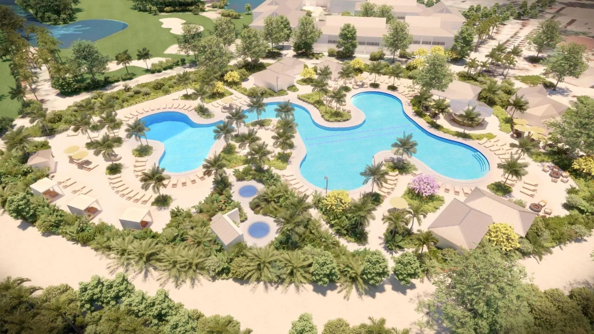 Swimming pool in Saddlebrook Resort