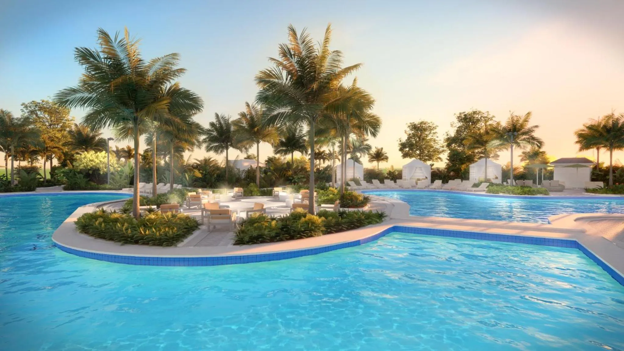 Swimming pool in Saddlebrook Resort