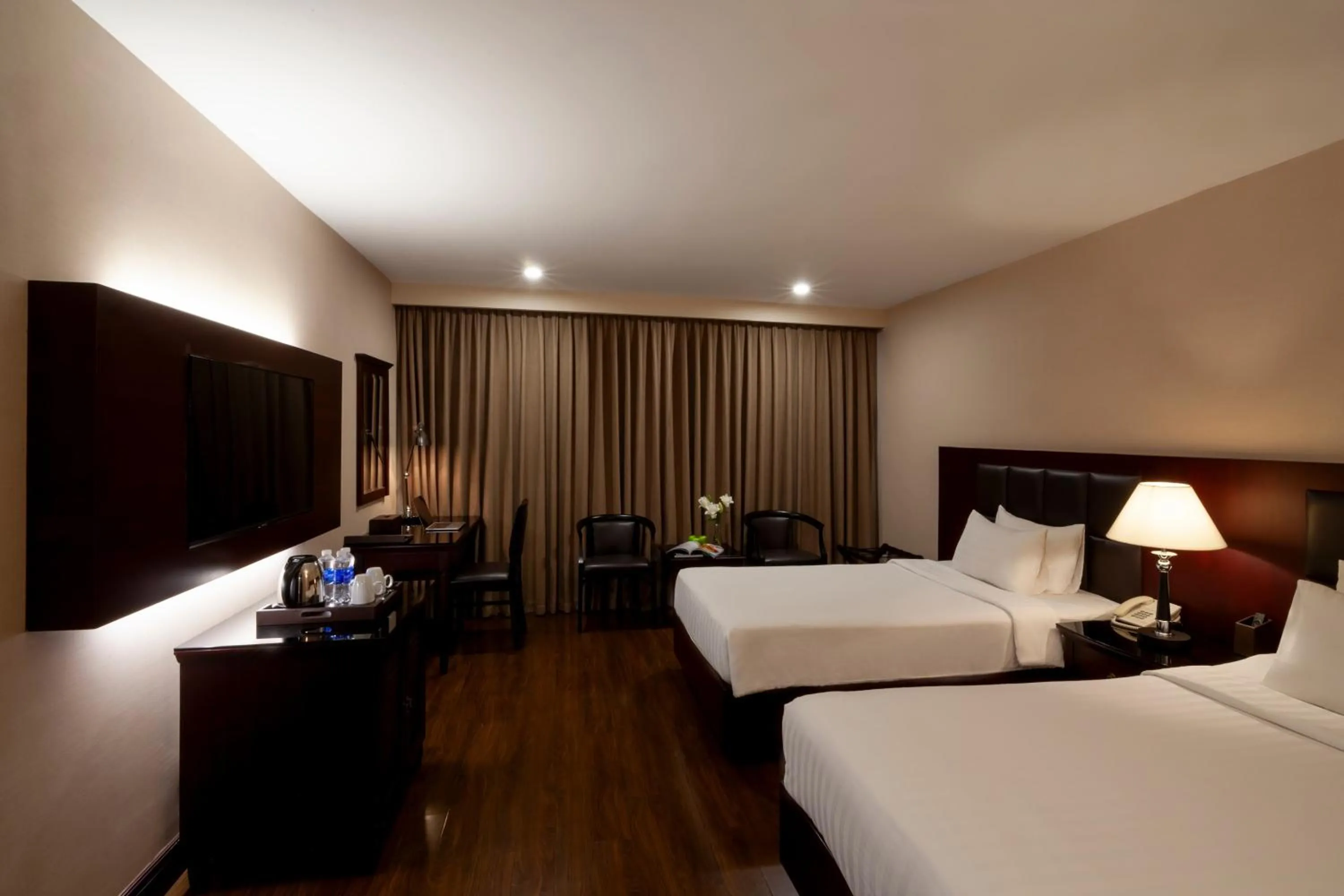 Bed in Nhat Ha 2 Hotel