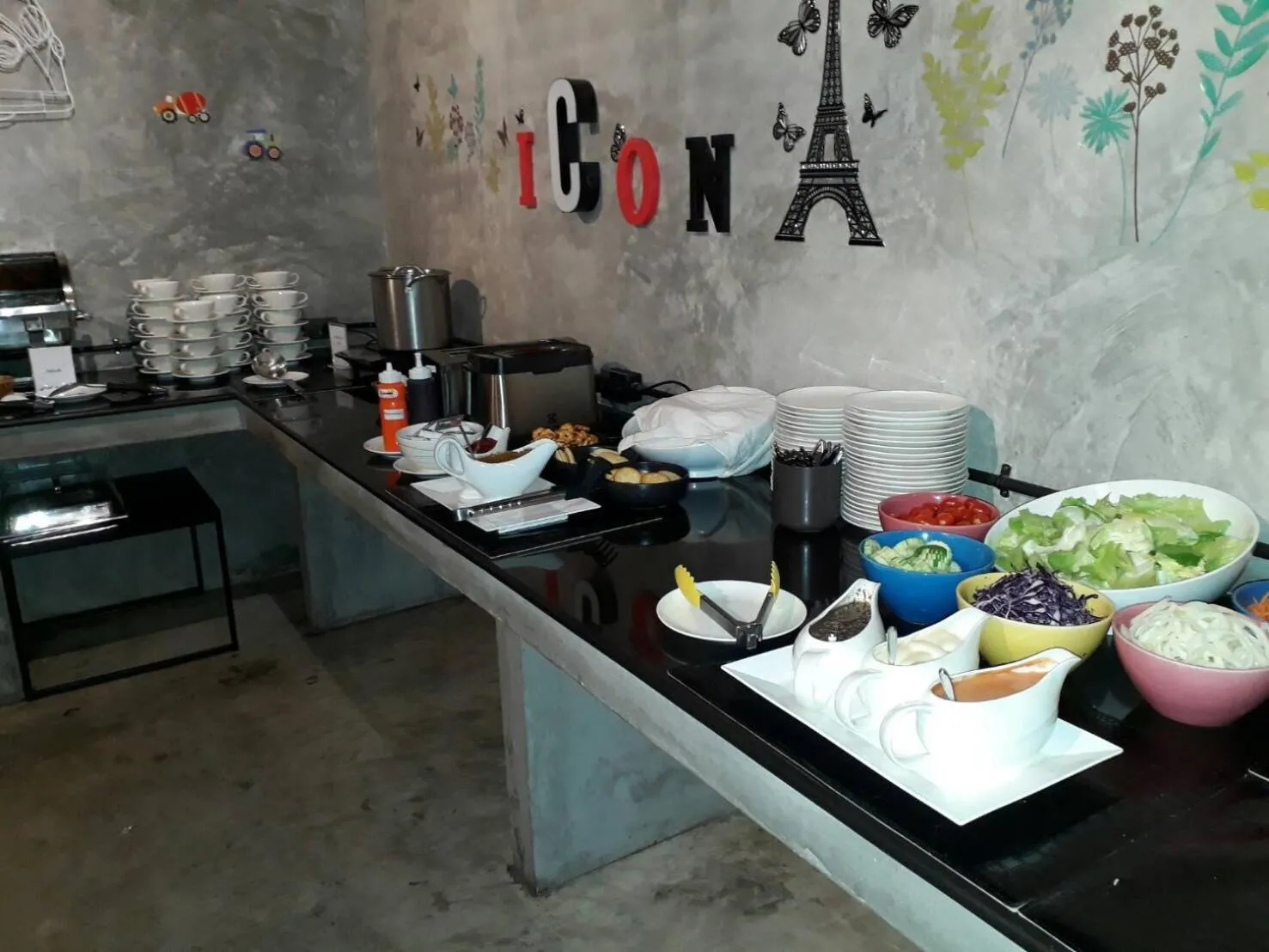 Buffet breakfast in The Icon service apartment