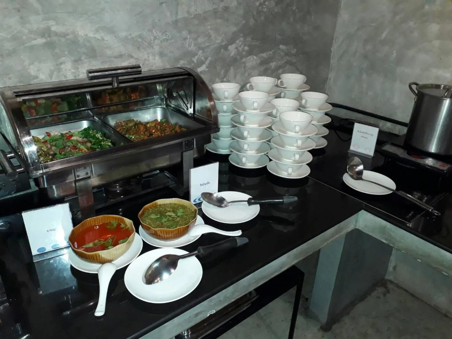 Buffet breakfast in The Icon service apartment
