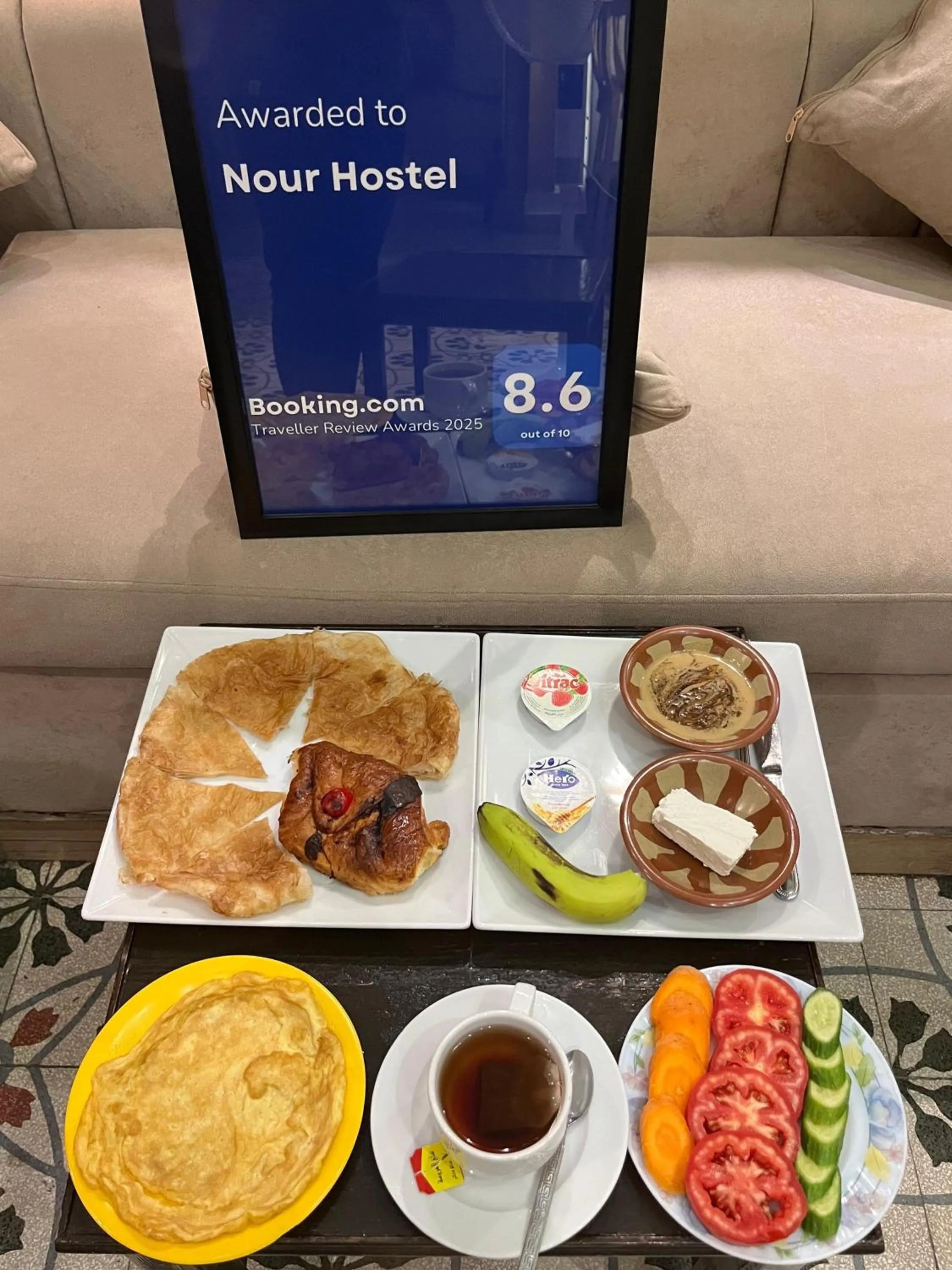 Food and drinks in Nour Hostel