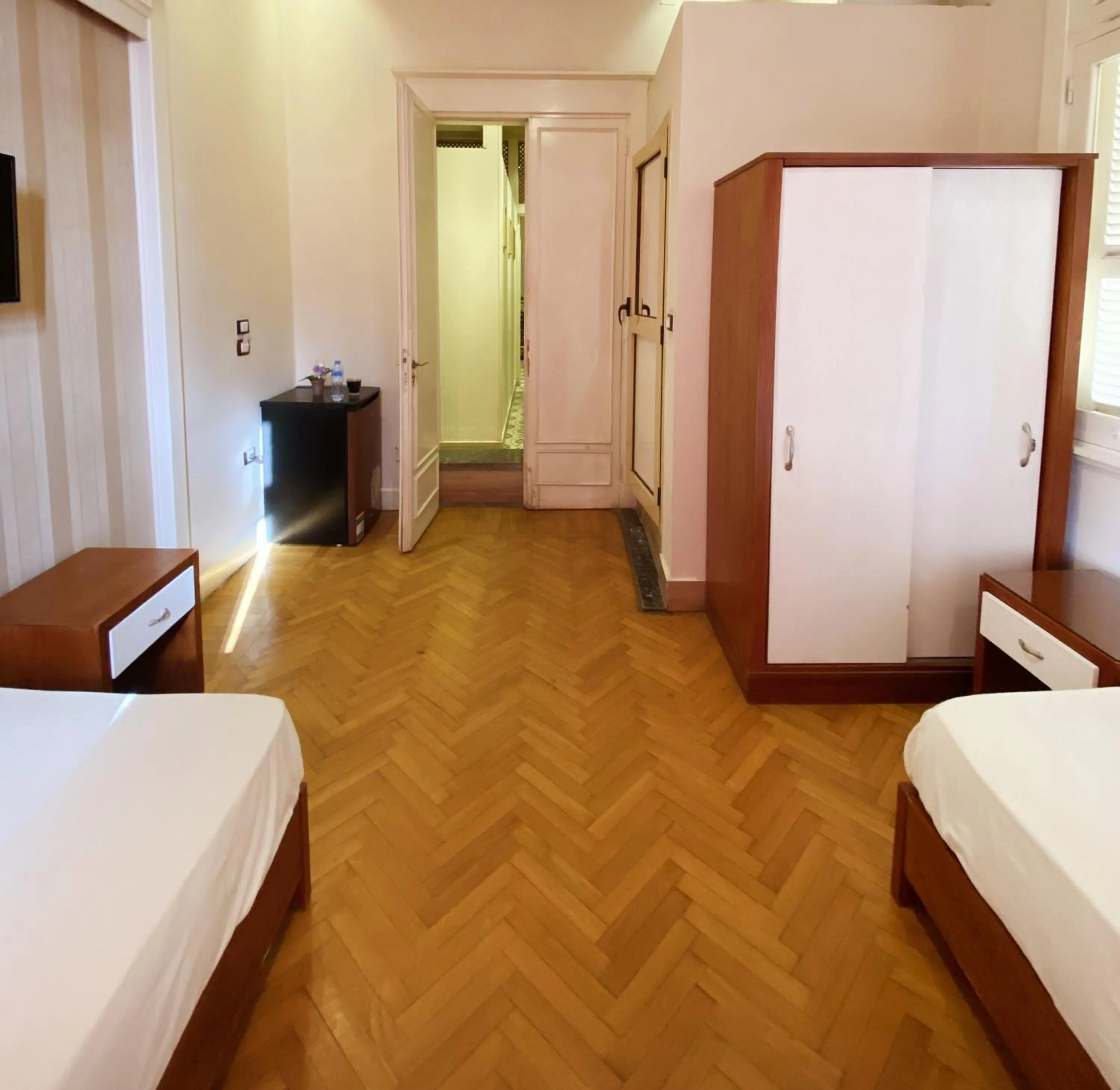 Communal lounge/ TV room, Bed in Nour Hostel