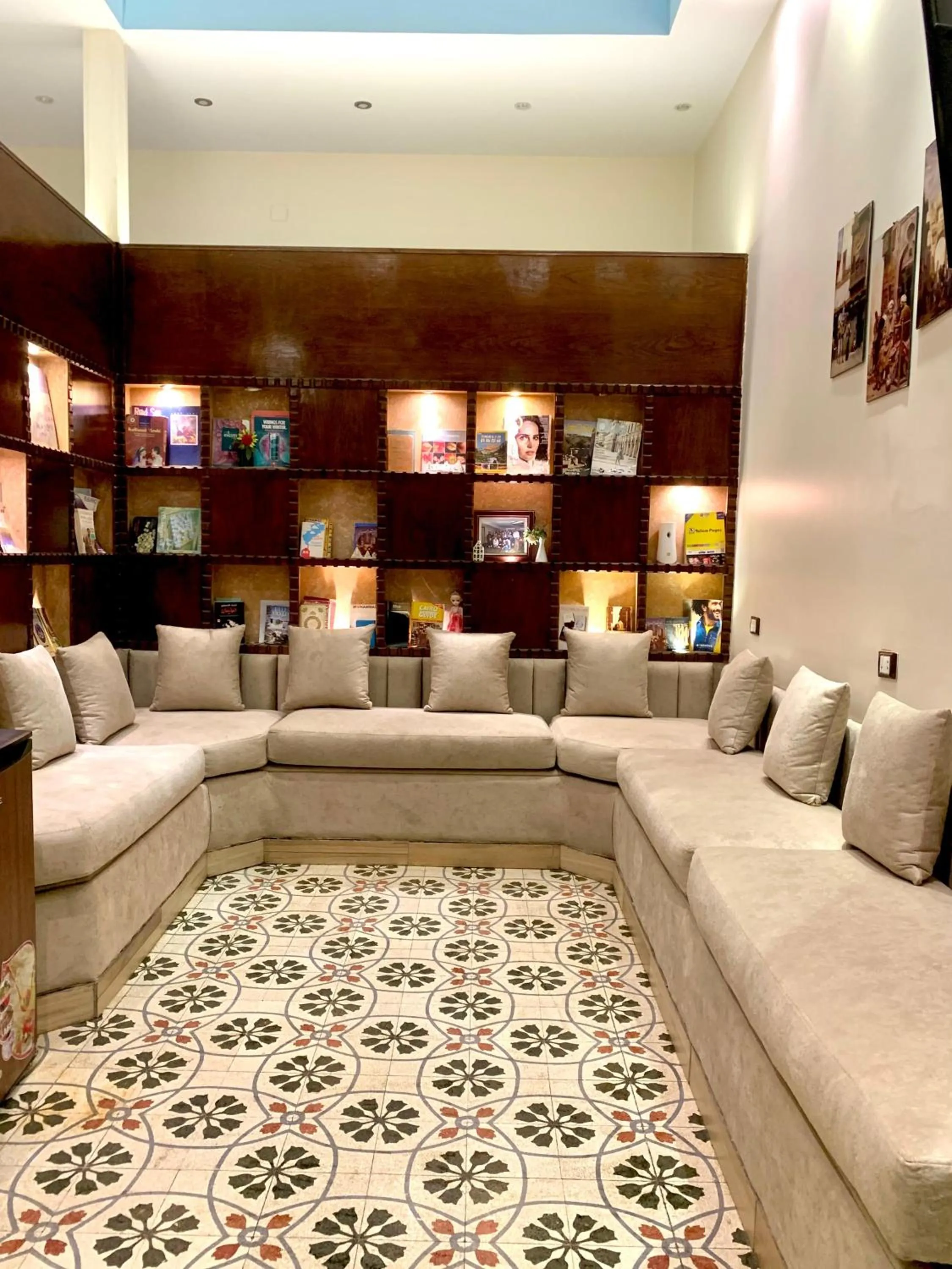 Living room in Nour Hostel