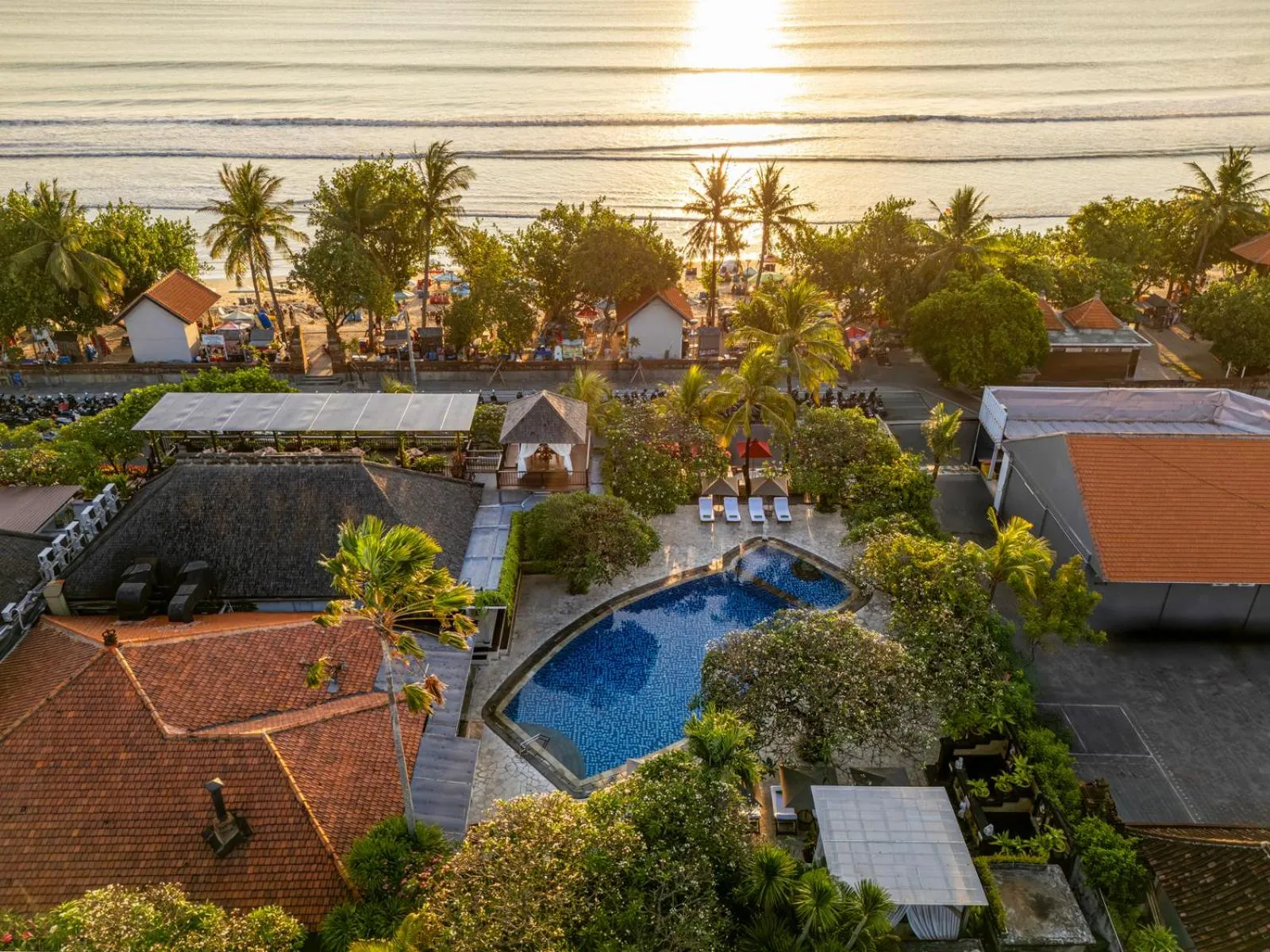 Beach in Kuta Seaview Beach Resort