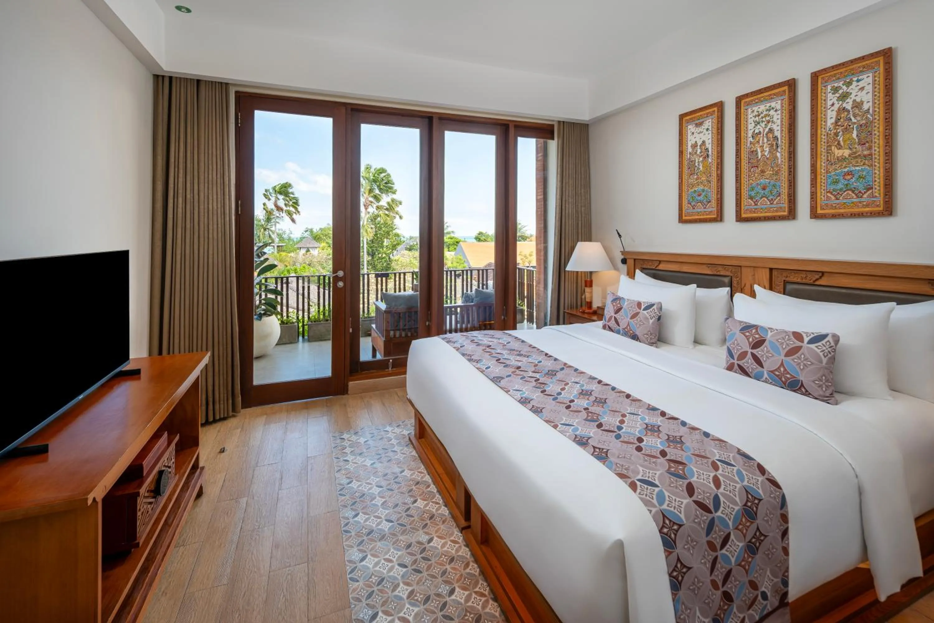 Bed in Kuta Seaview Beach Resort