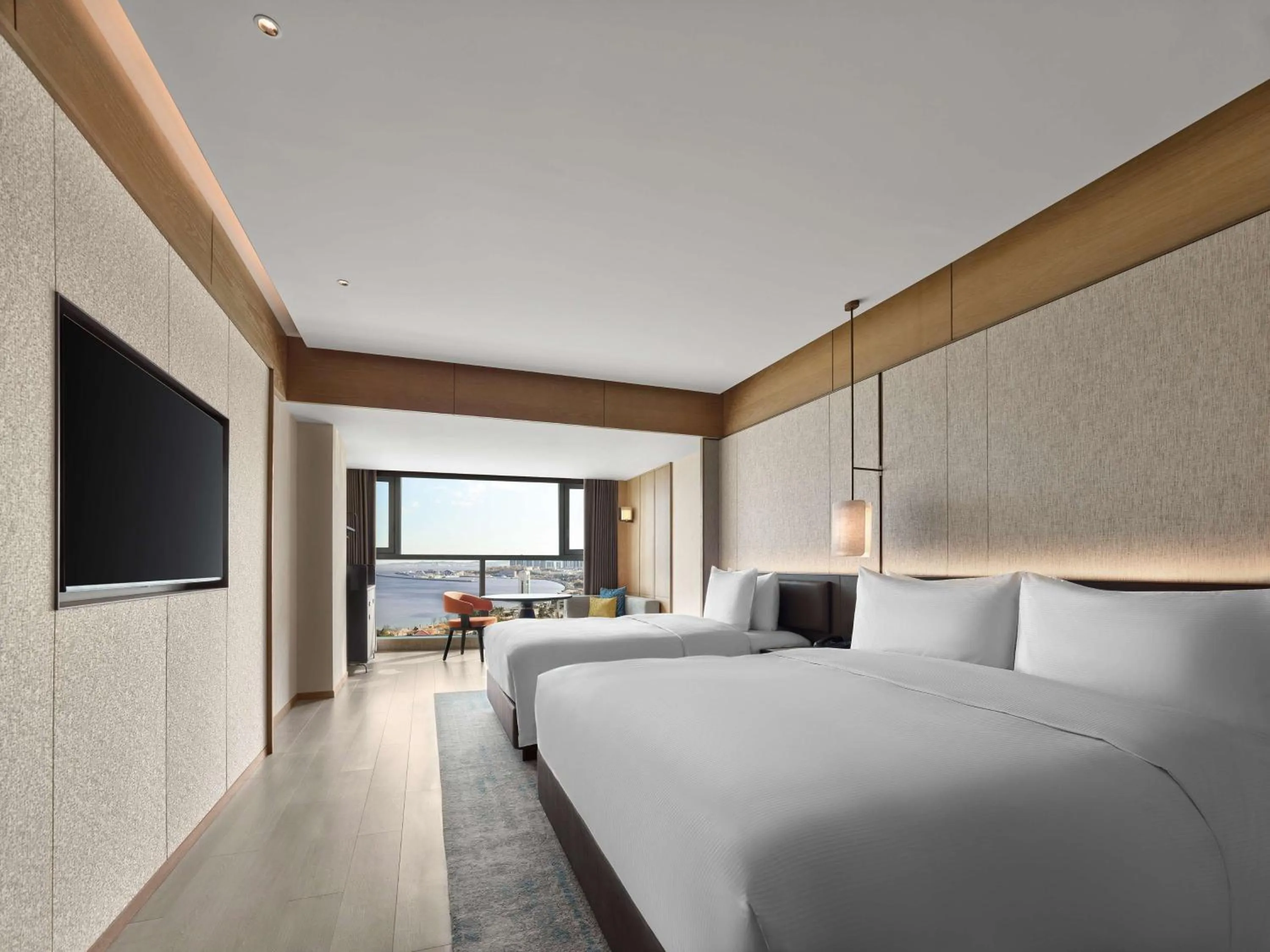 Bed in DoubleTree by Hilton Weihai