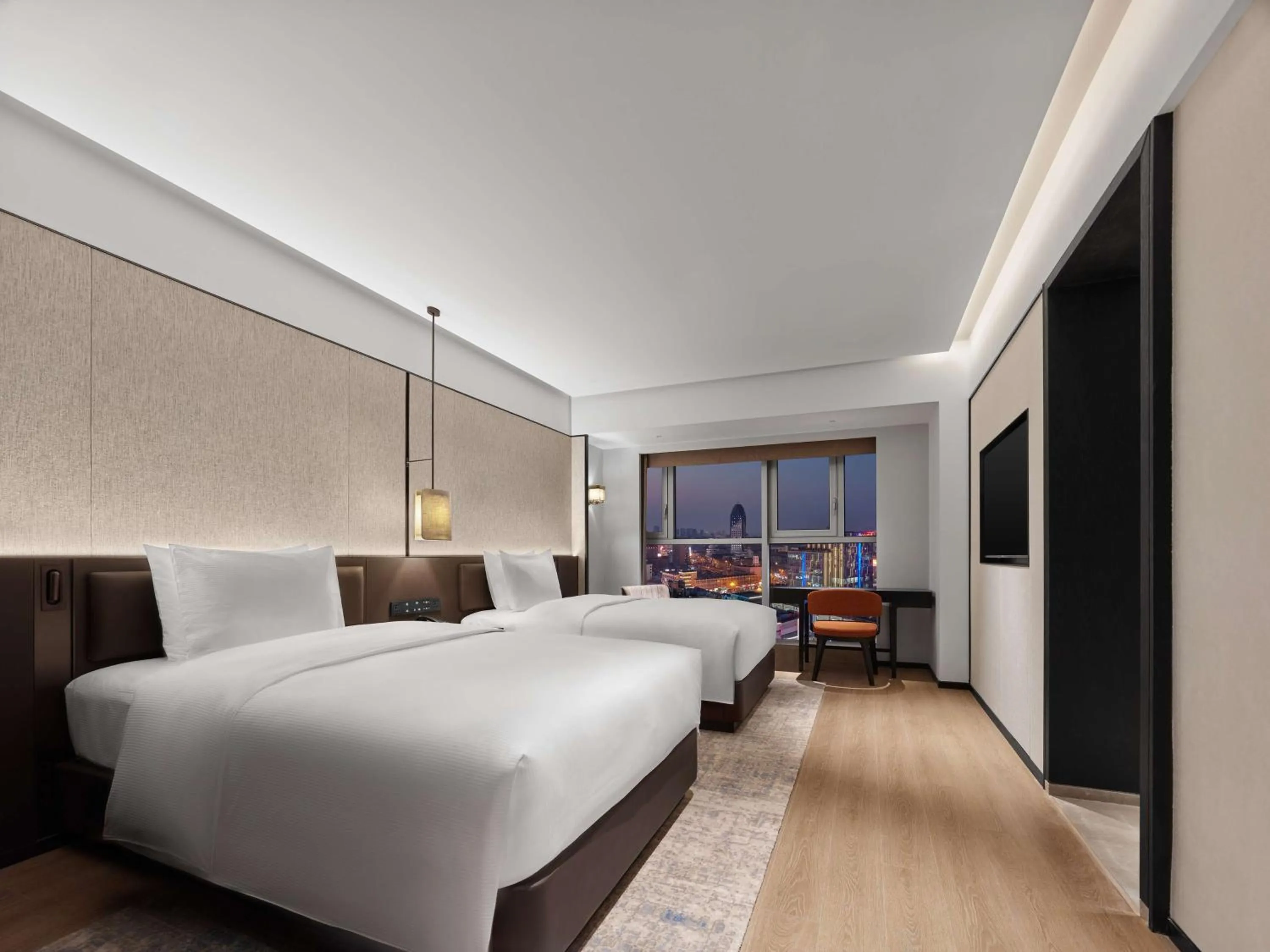 Bed in DoubleTree by Hilton Weihai
