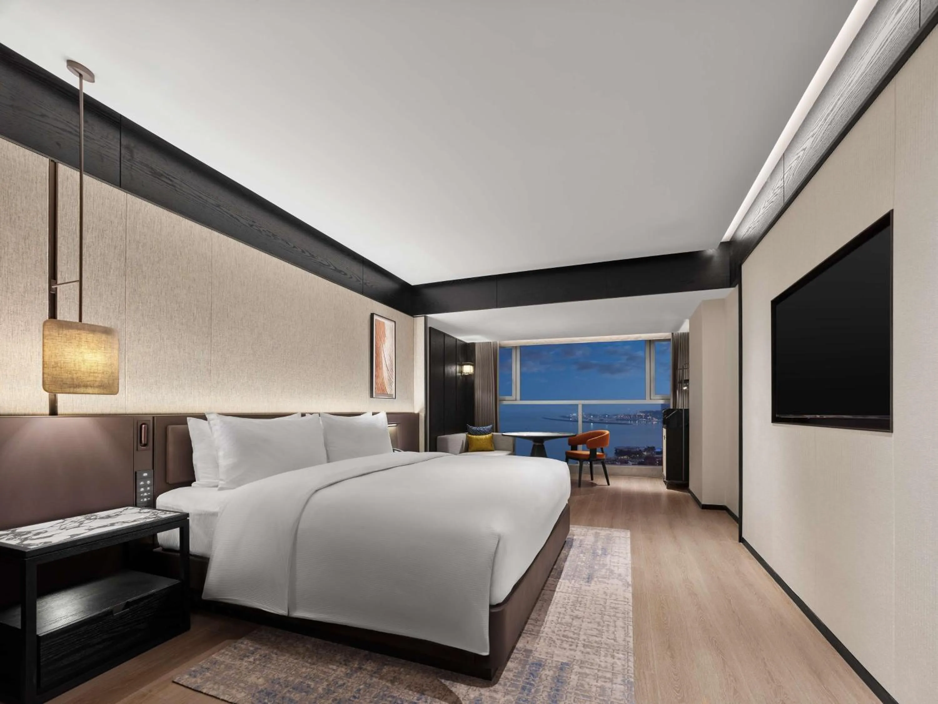 Bed in DoubleTree by Hilton Weihai