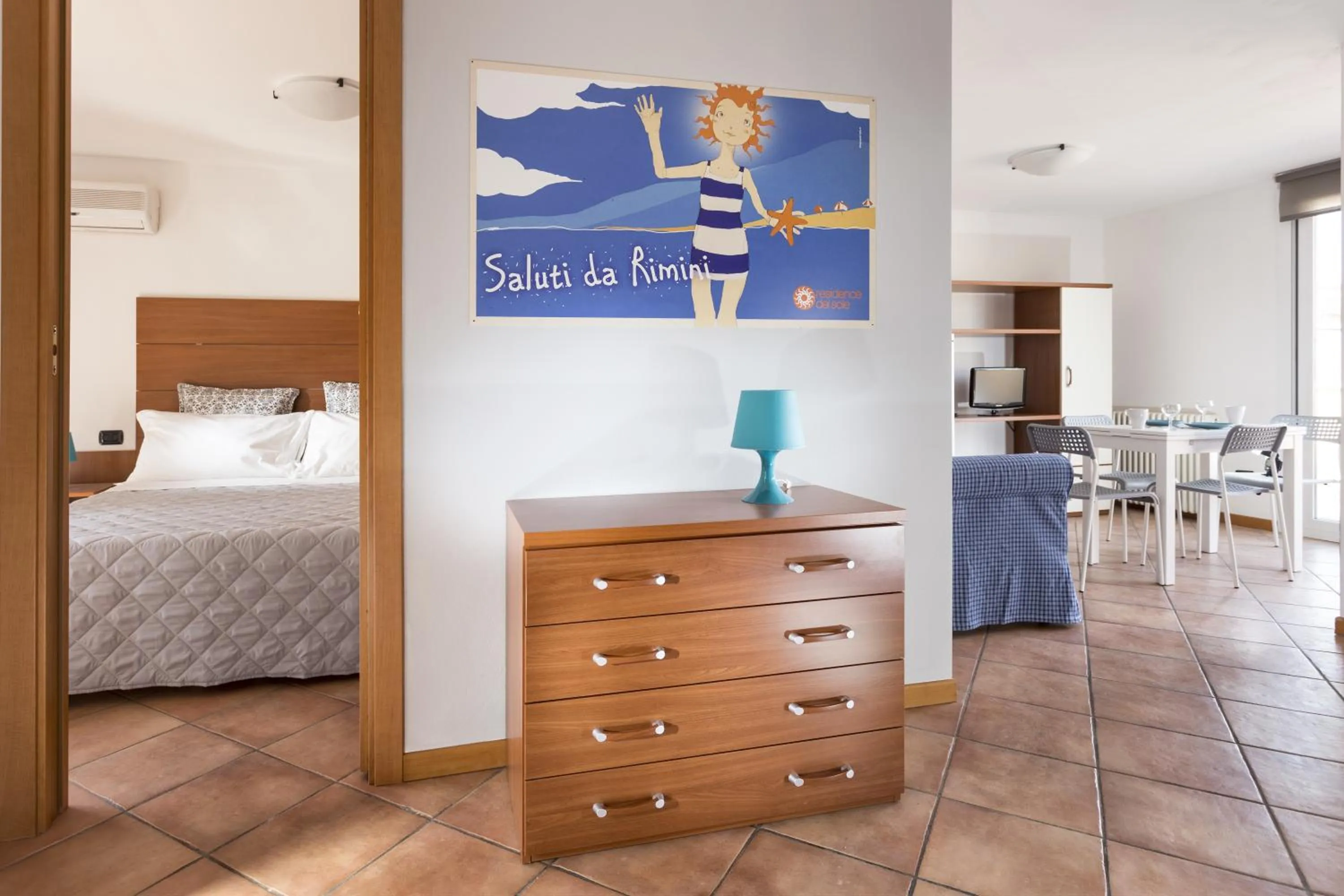 Seating area, Bed in Residence Del Sole