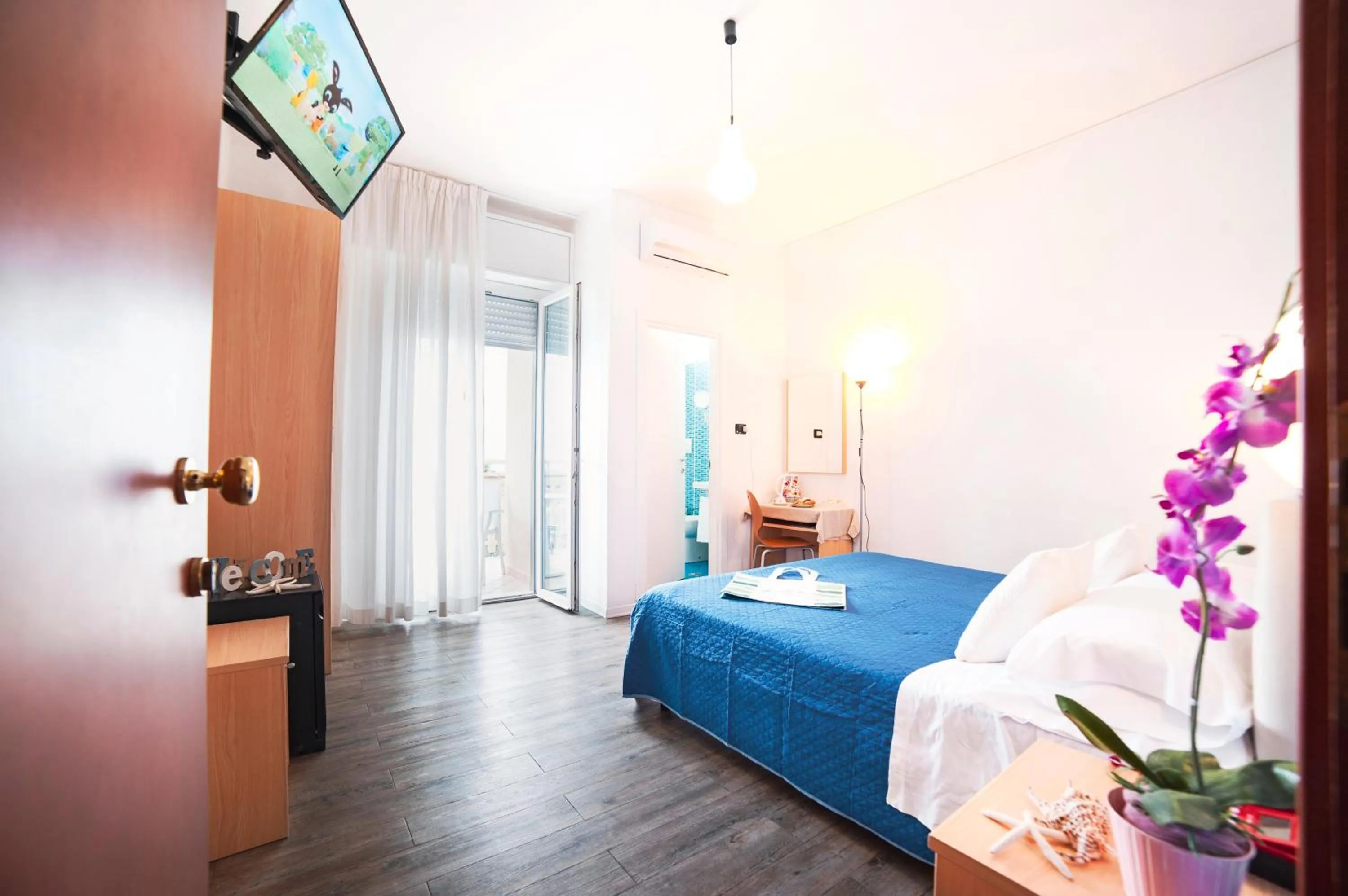 Bed in Hotel Bisanzio