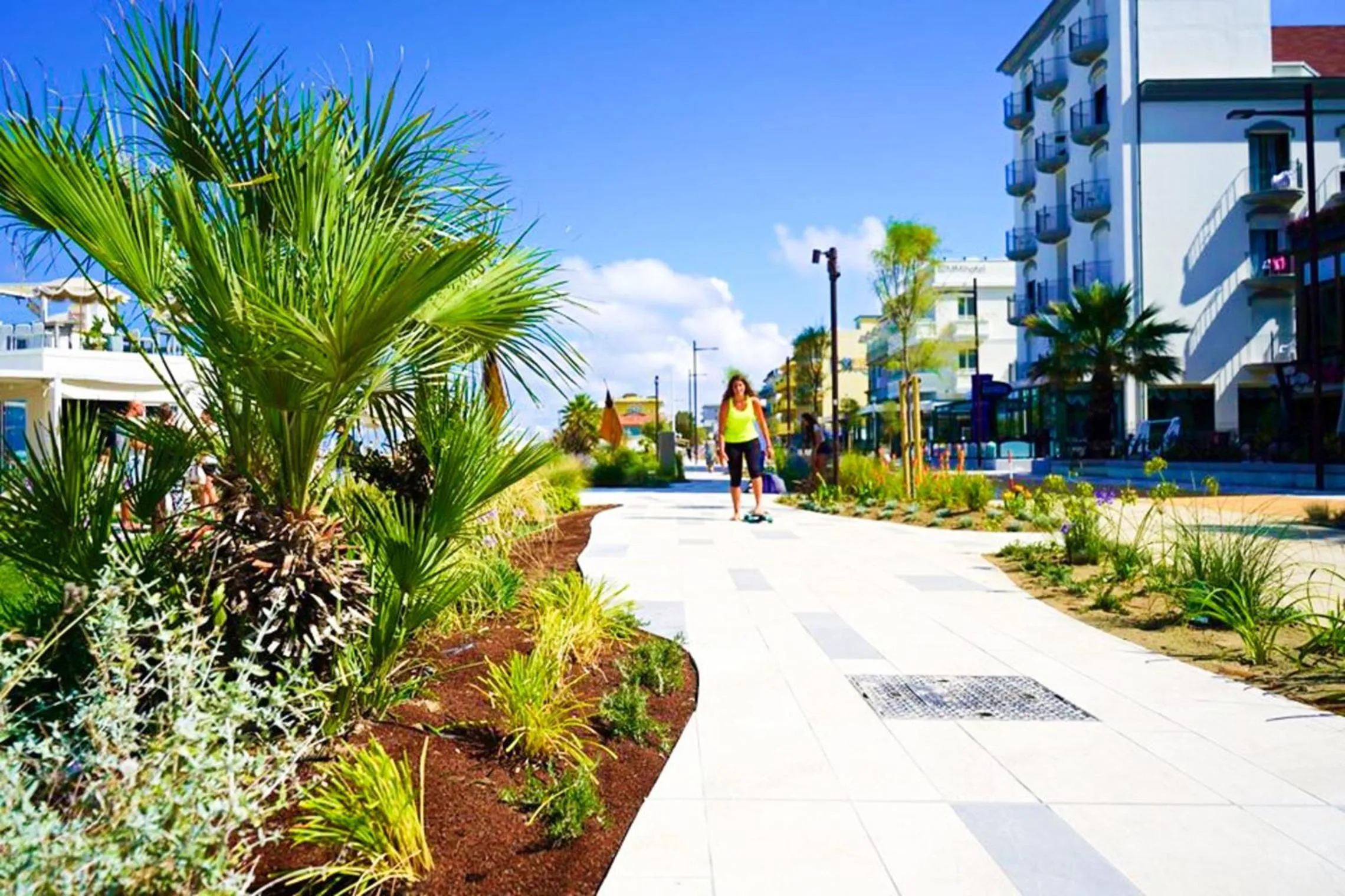 Quiet street view in Hotel Arabesco