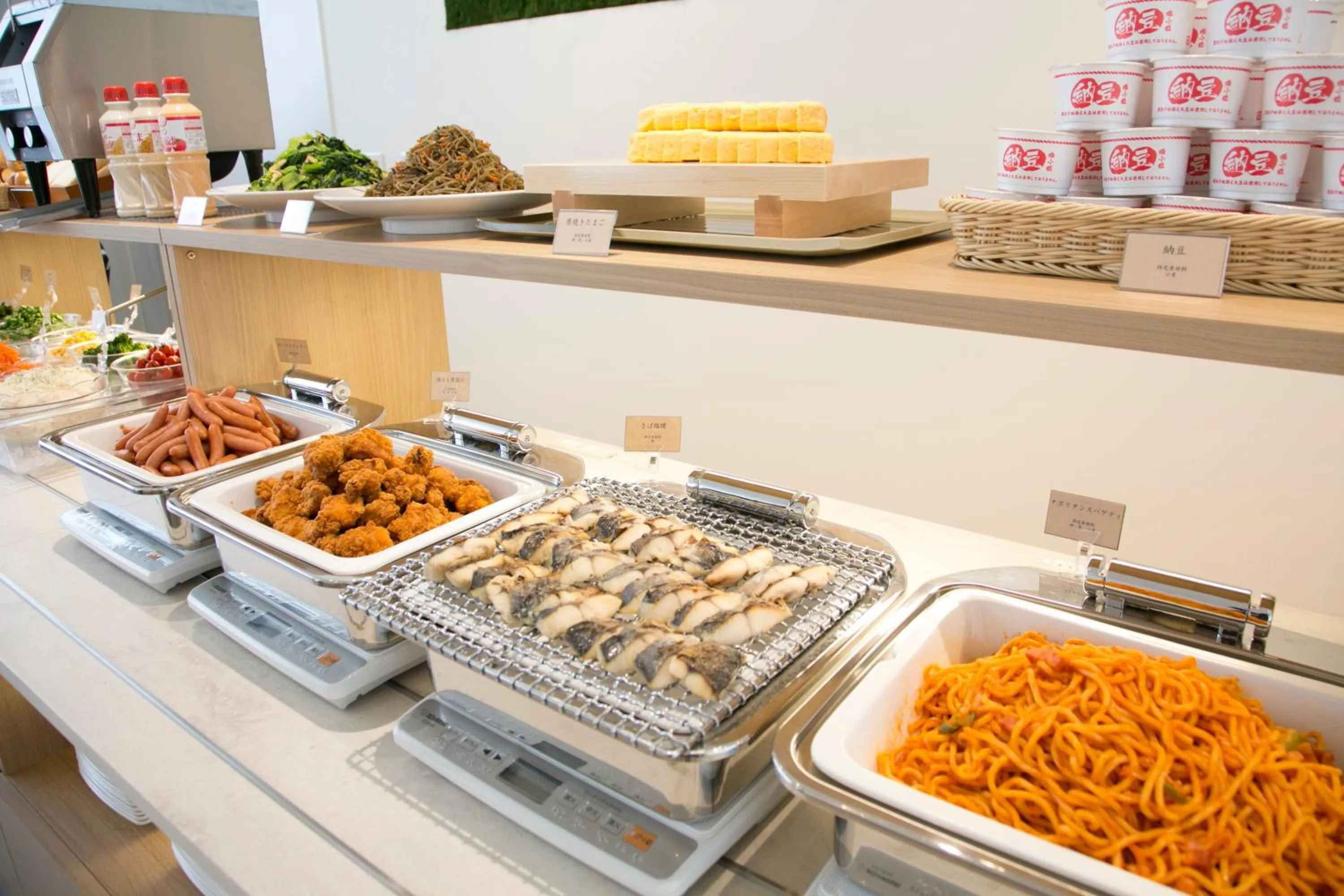 Buffet breakfast in Just Inn Premium Nagoya Station