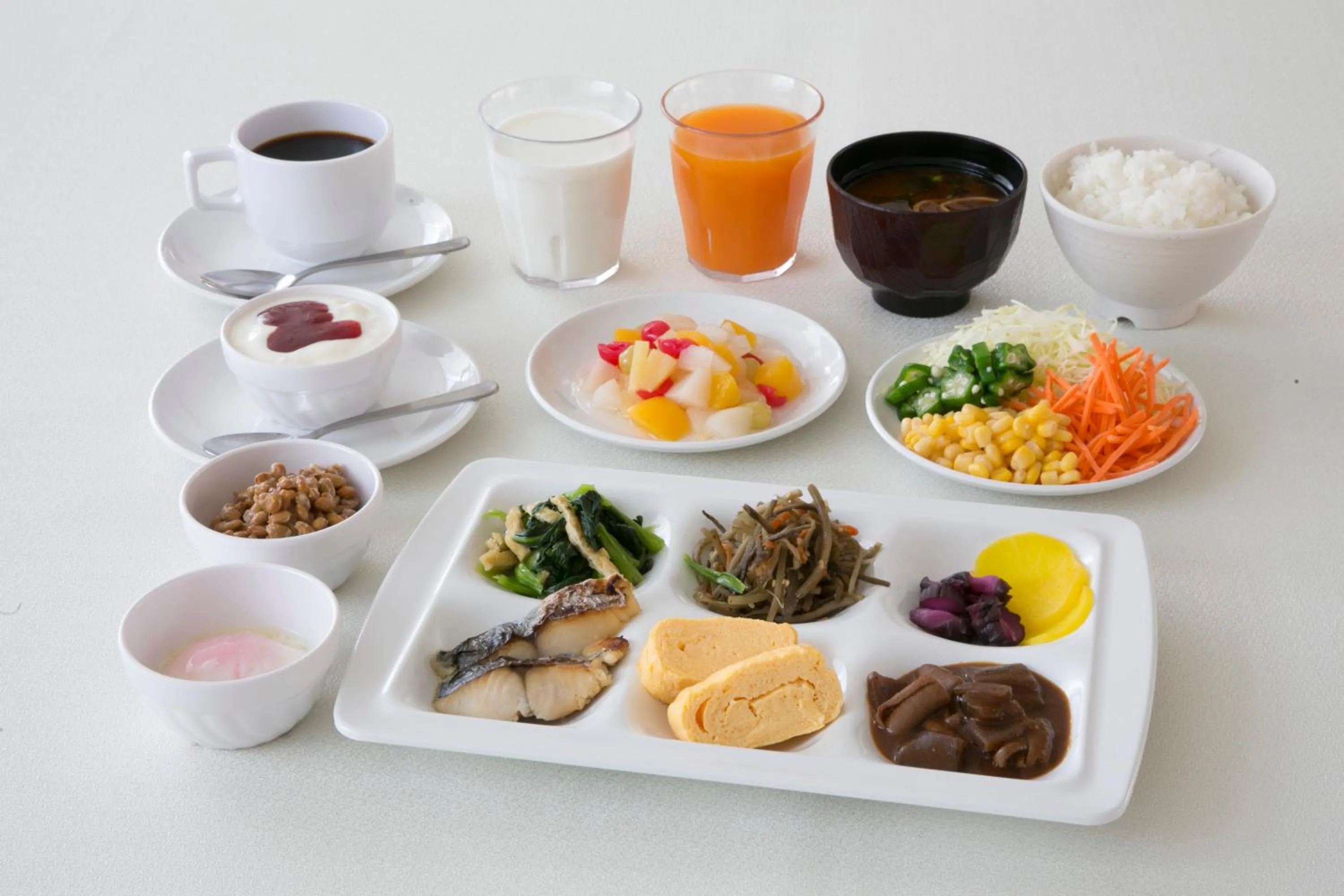 Buffet breakfast in Just Inn Premium Nagoya Station