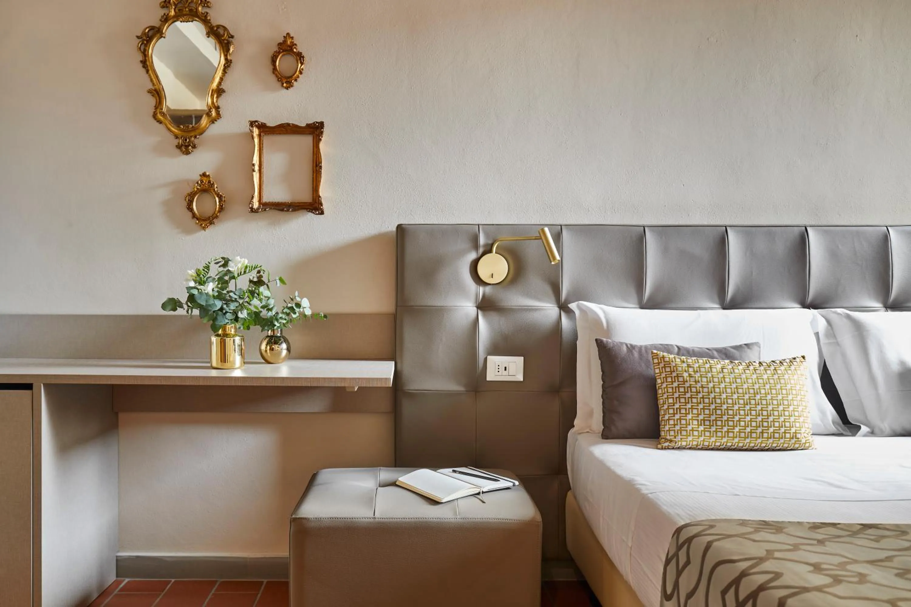 Decorative detail, Bed in Sette Angeli Rooms