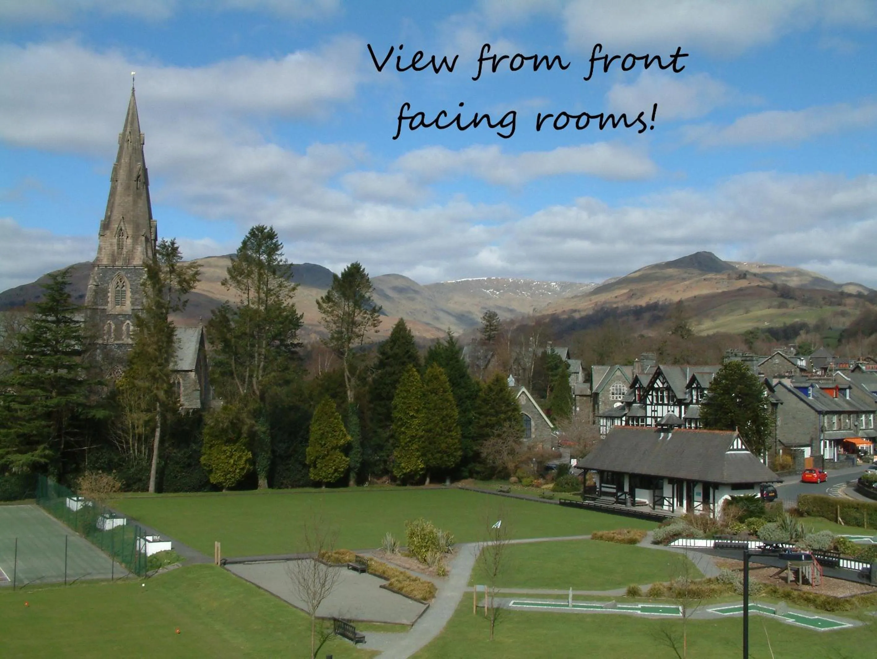 Mountain view in Brathay Lodge