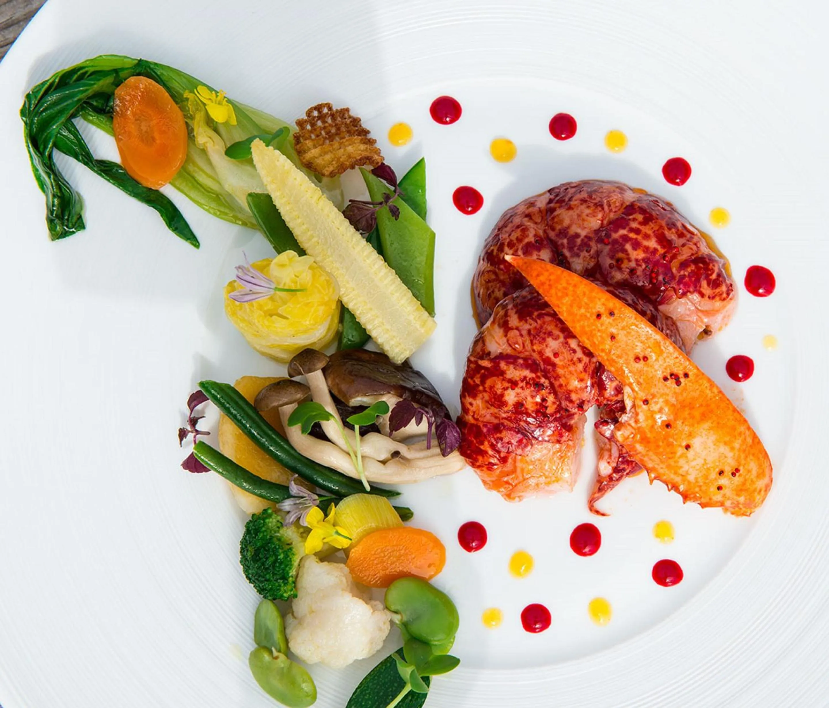 Food close-up in Château de Courban and Spa Nuxe