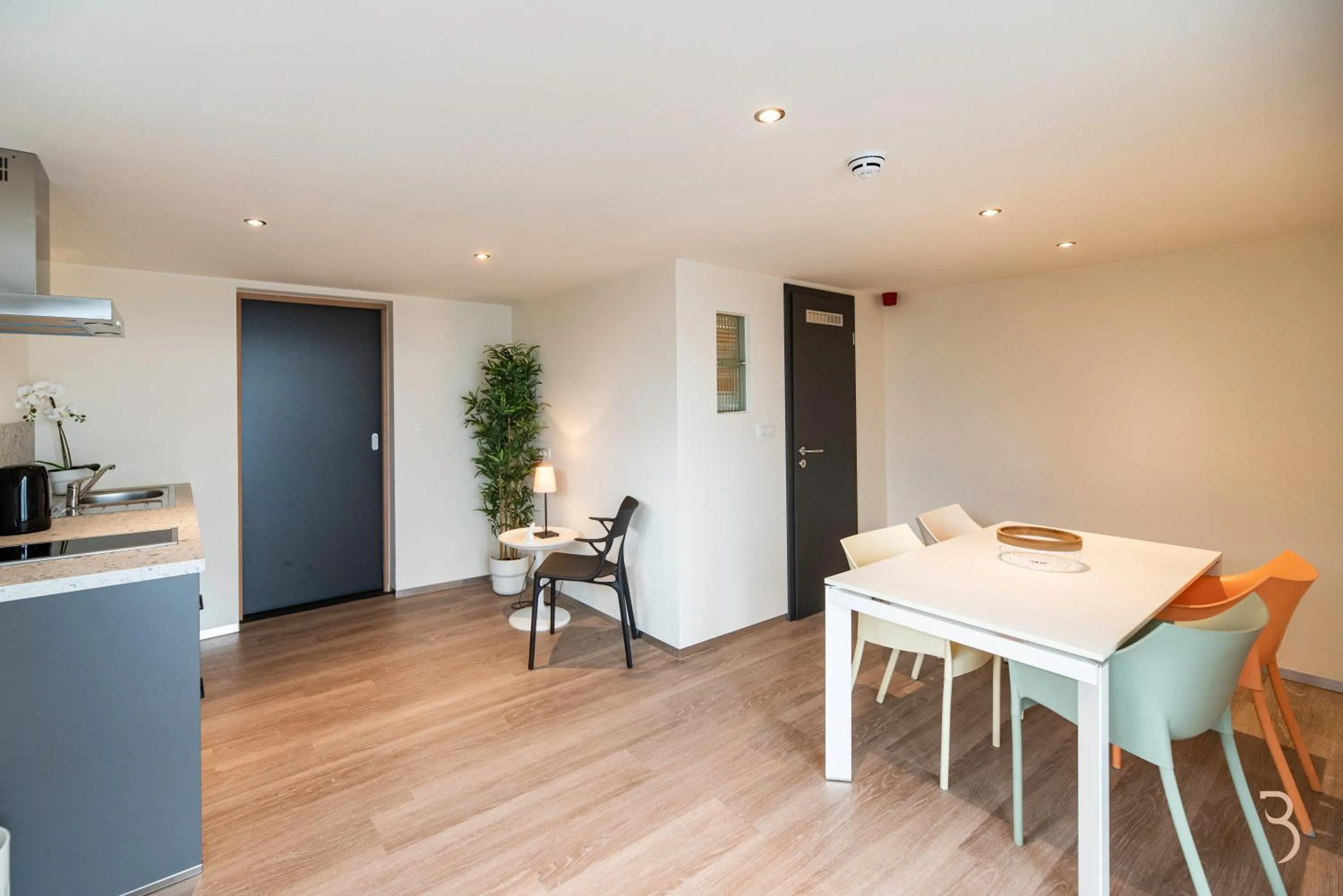 Kitchen or kitchenette in Smart Bnb - Hotel Battice