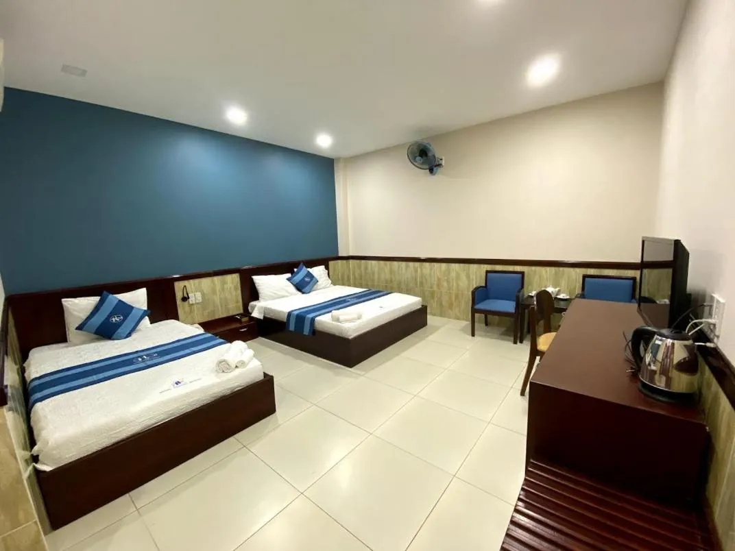Bed in Hung Phuoc Hotel