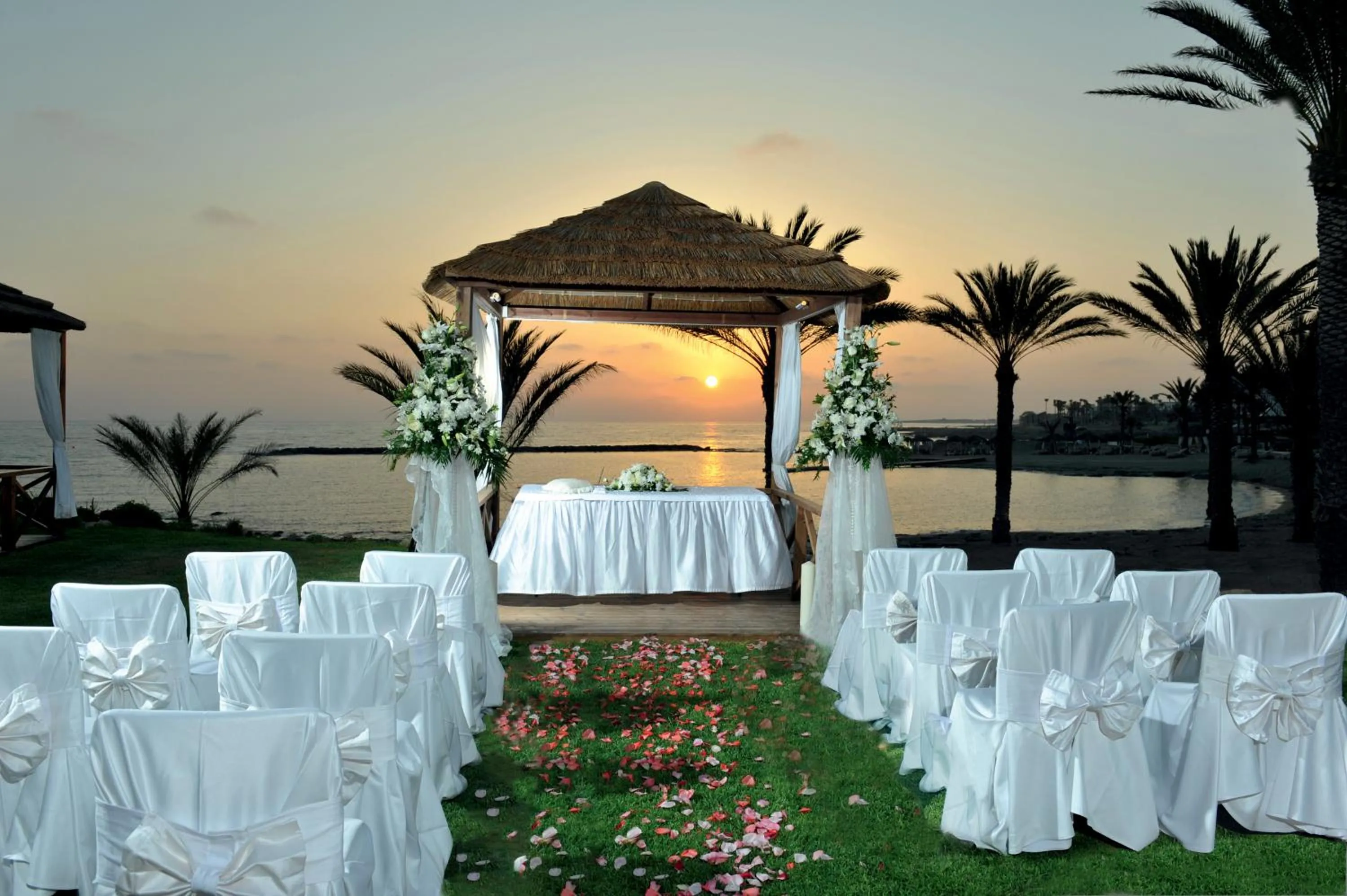 wedding in Constantinou Bros Athena Beach Hotel