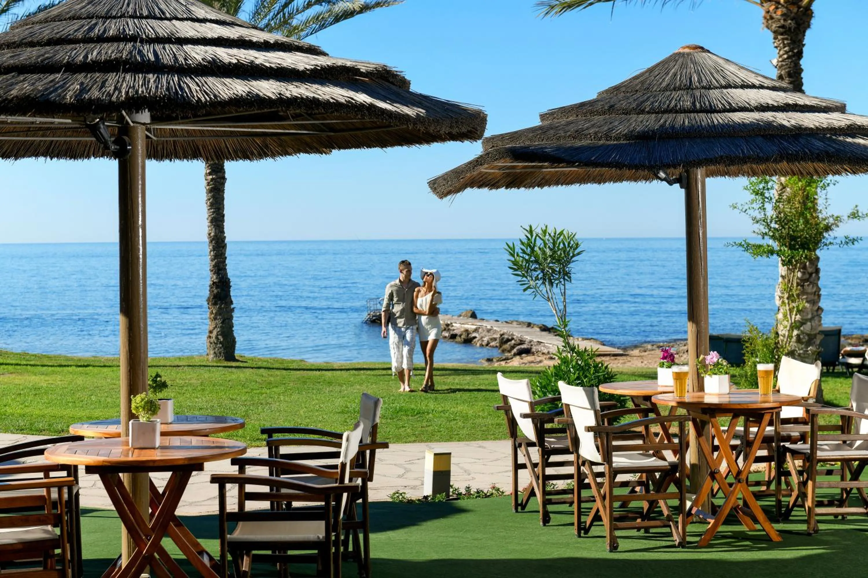 Lounge or bar in Constantinou Bros Athena Beach Hotel