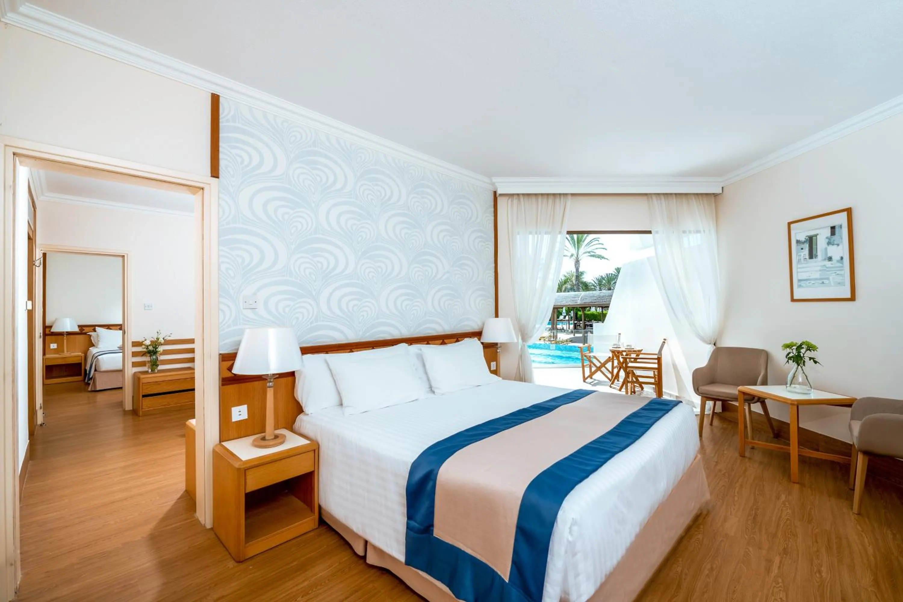 Family Interconnecting Superior Swim-Up Pool View in Constantinou Bros Athena Beach Hotel