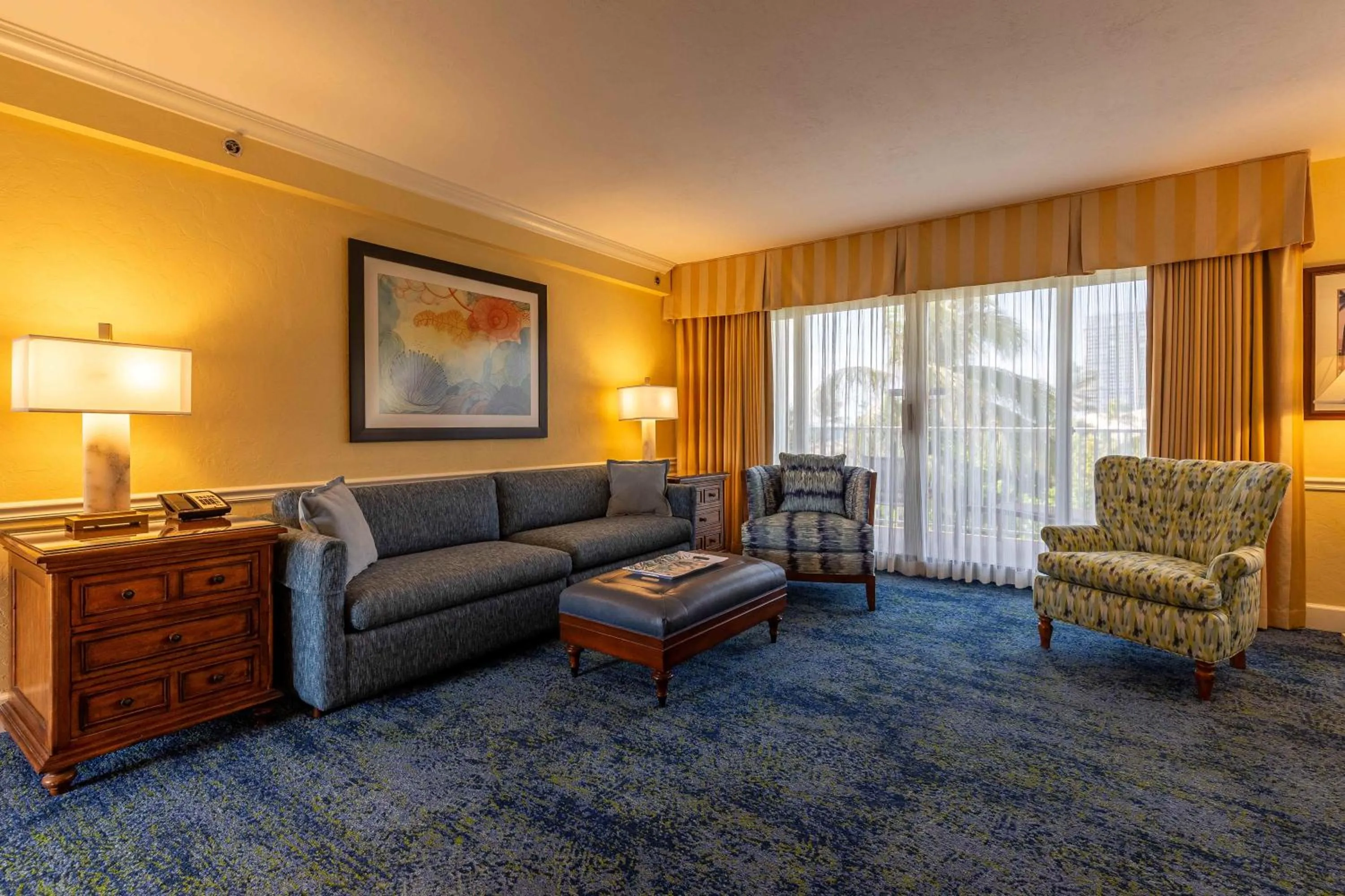 Living room in The Lago Mar Beach Resort and Club