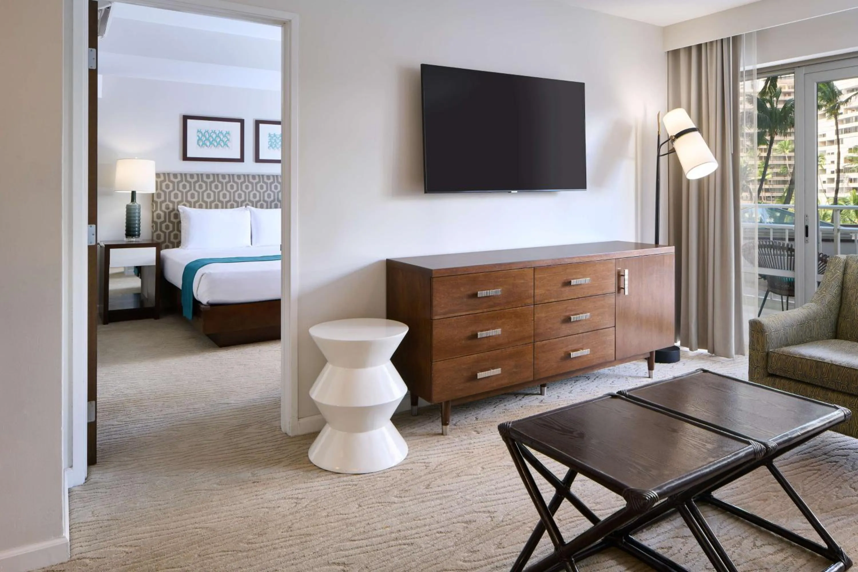 Bed in Ilikai Hotel & Luxury Suites