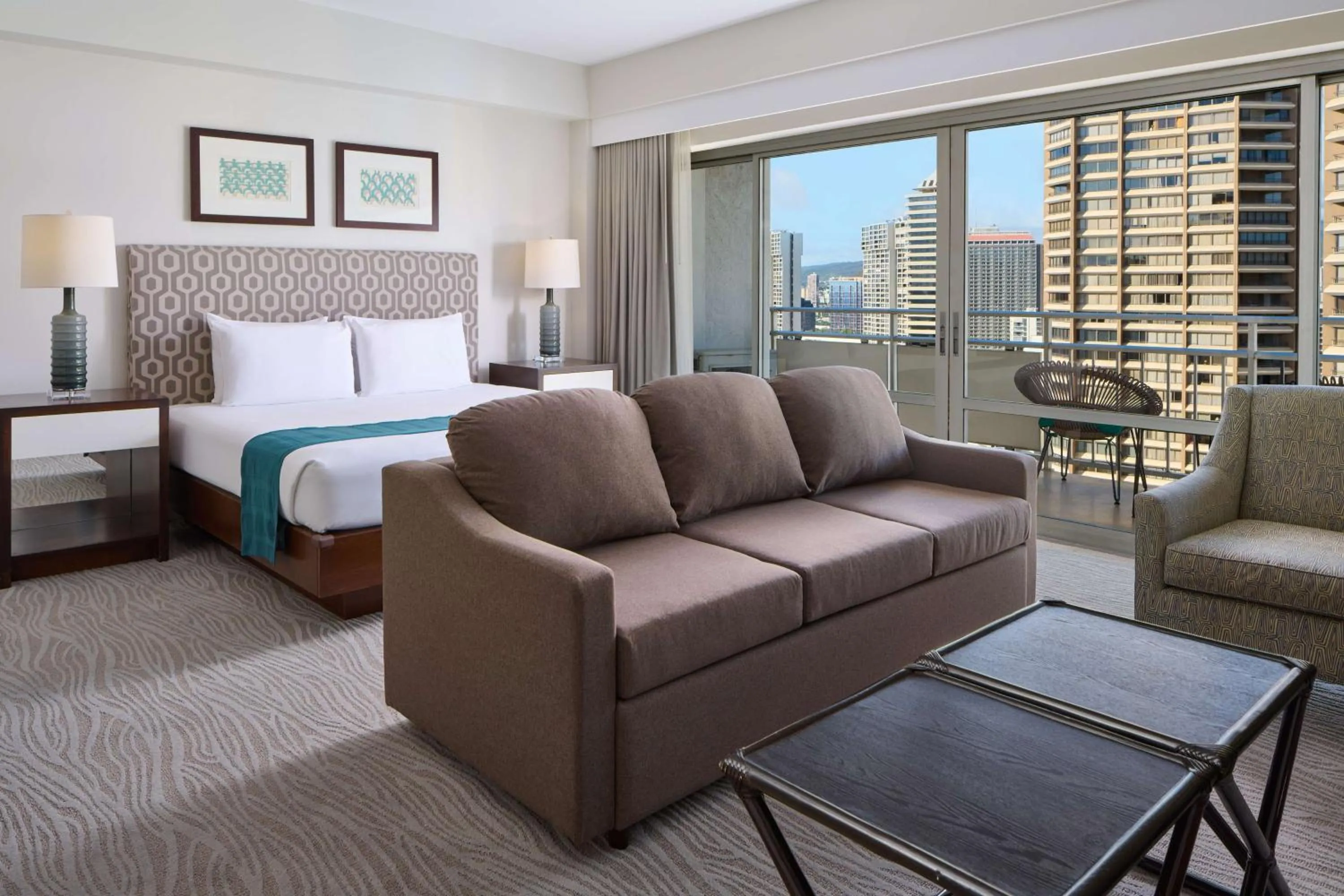 Bed in Ilikai Hotel & Luxury Suites