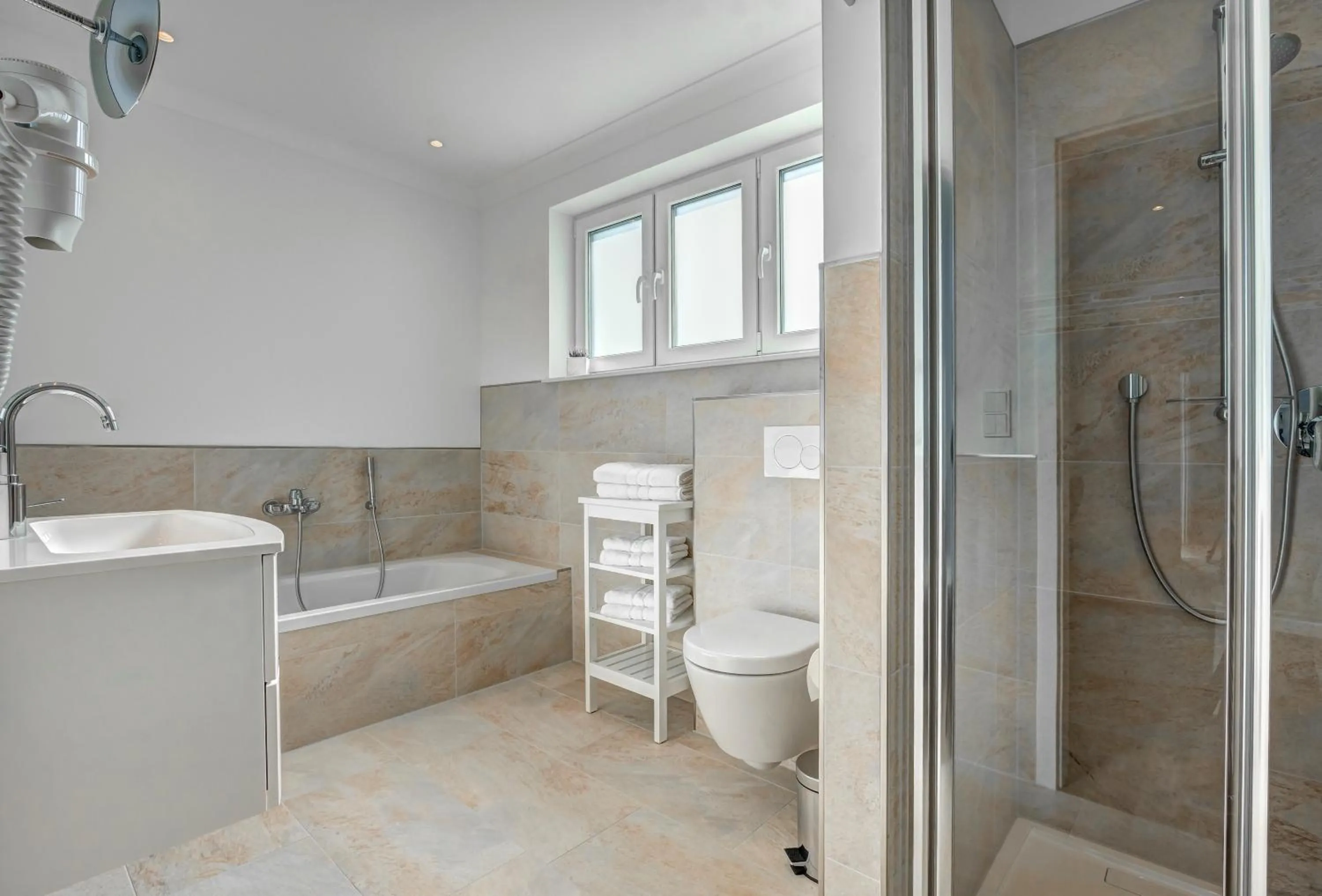 Shower in Aparthotel Villa Lea