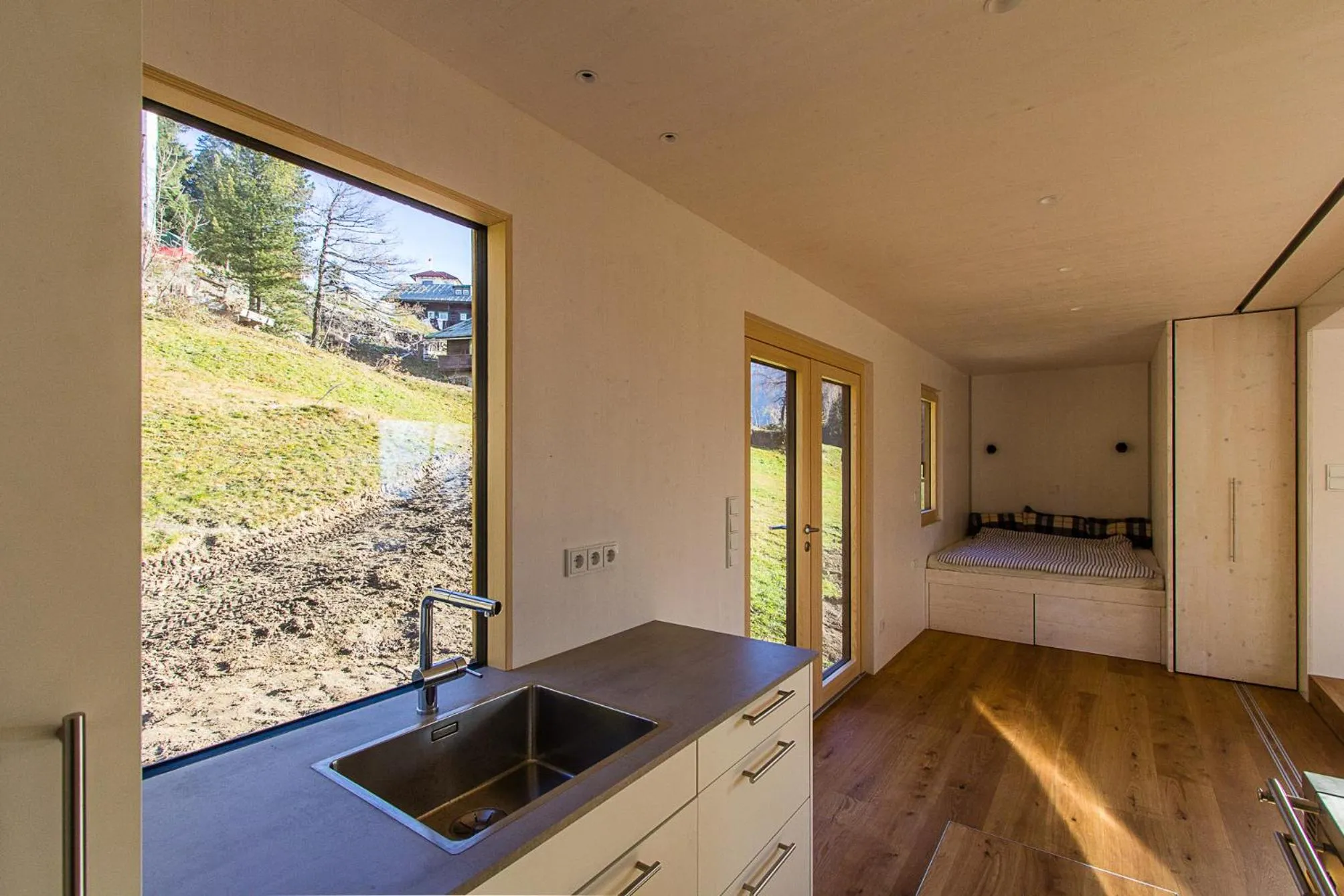 Kitchen or kitchenette in Biohotel Grafenast