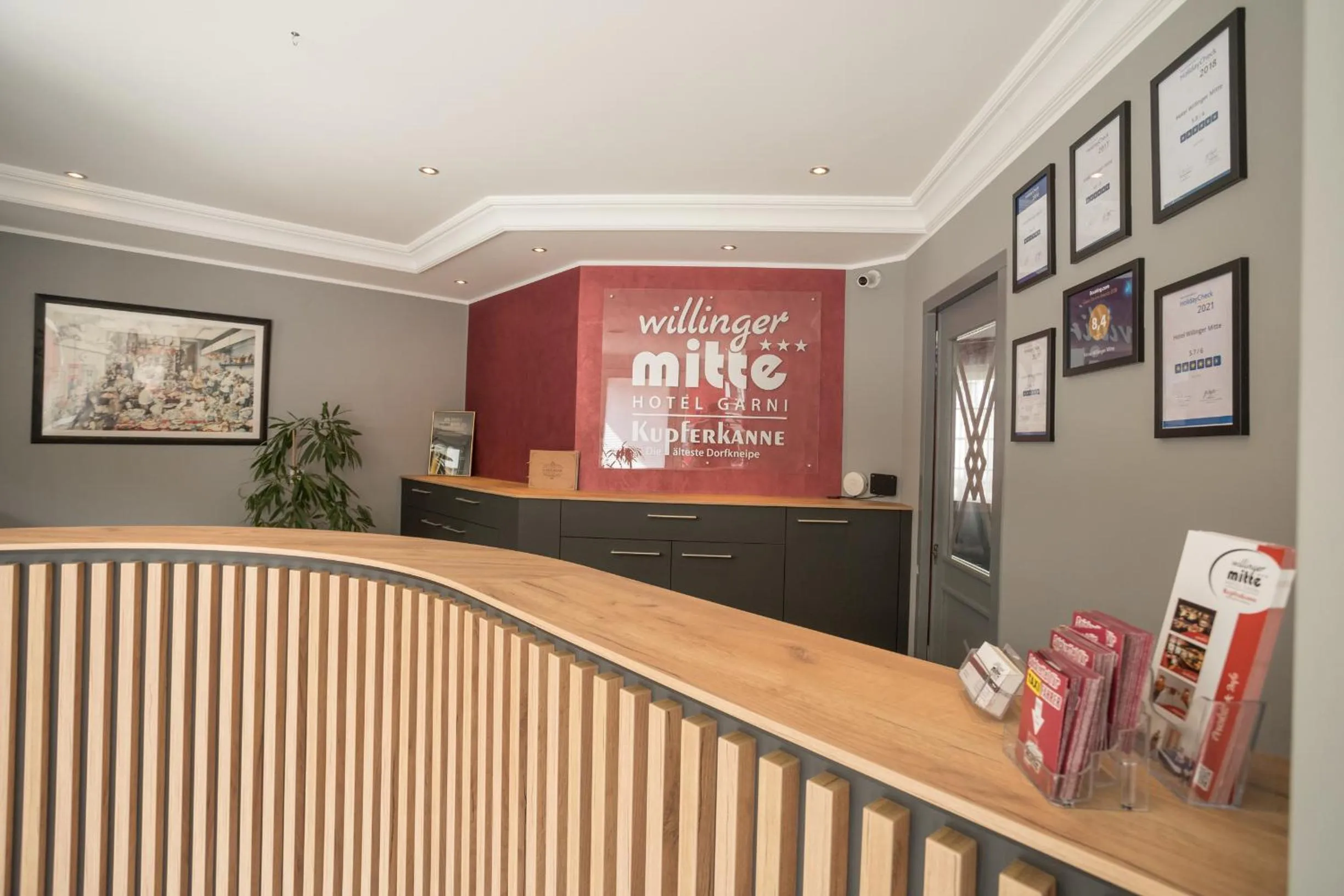 Lobby or reception in Hotel Willinger Mitte