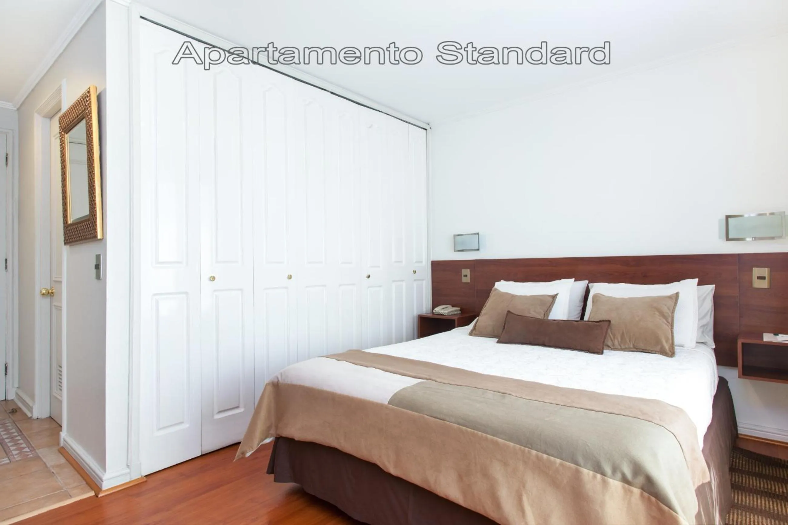 Bed in Apart Hotel Cambiaso