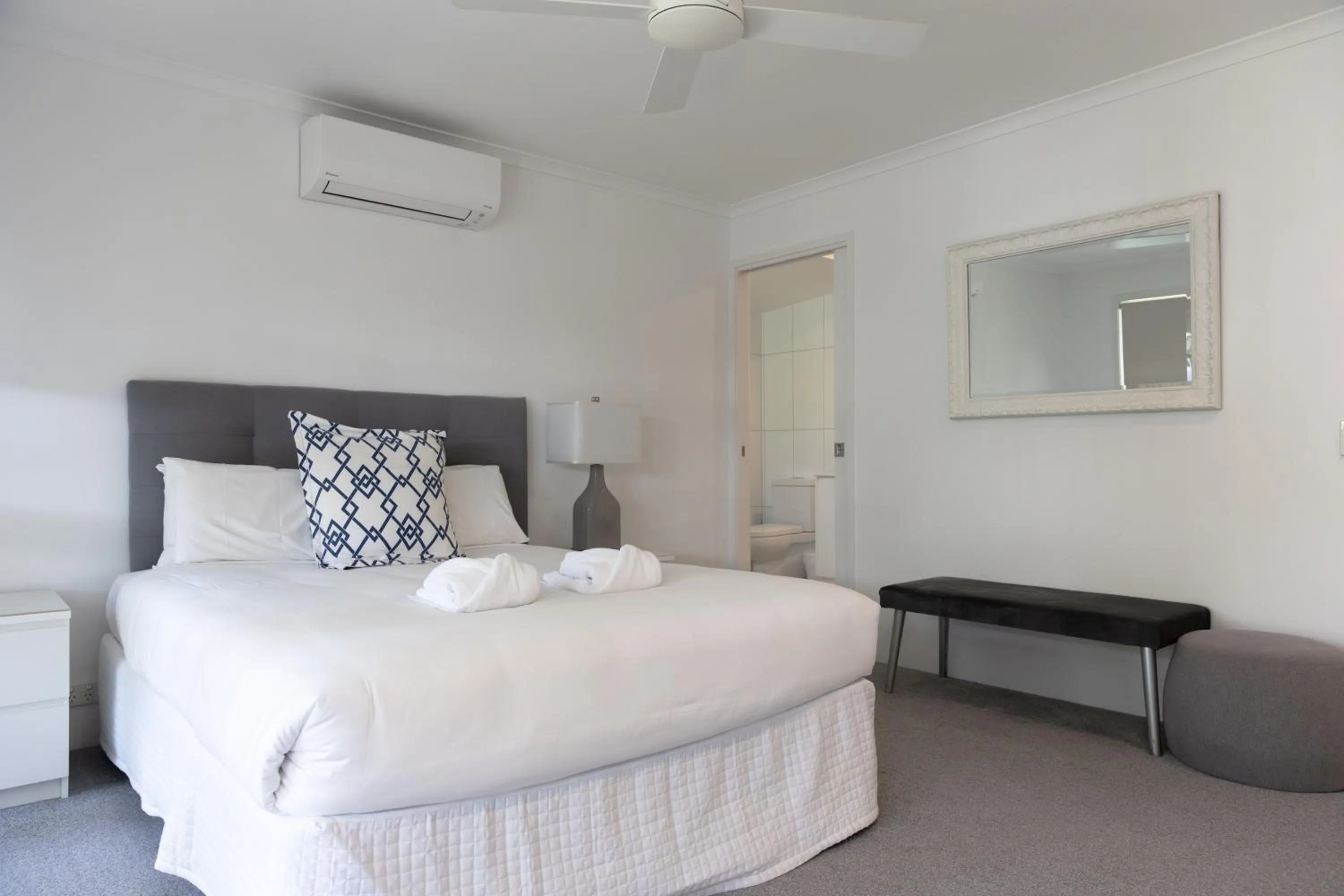 Bed in Coral Beach Noosa Resort