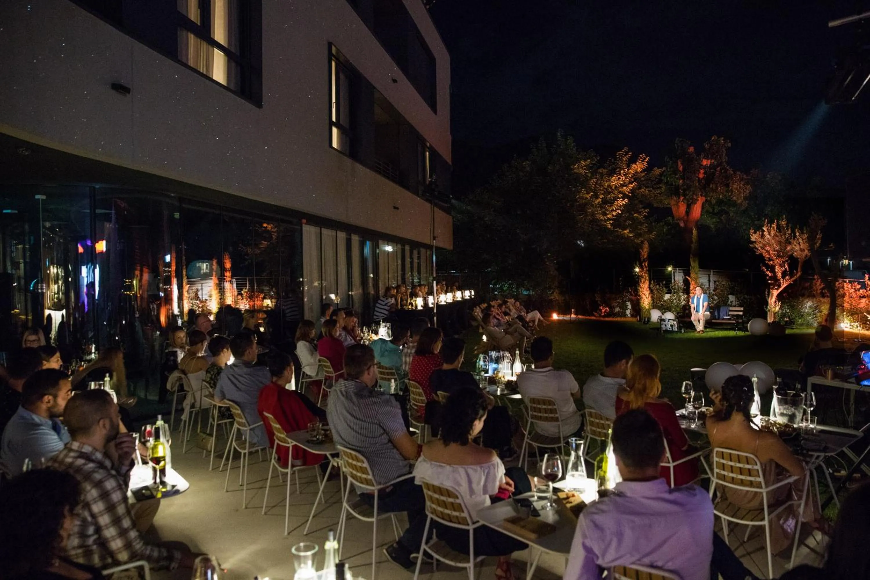 People in One Suite Hotel