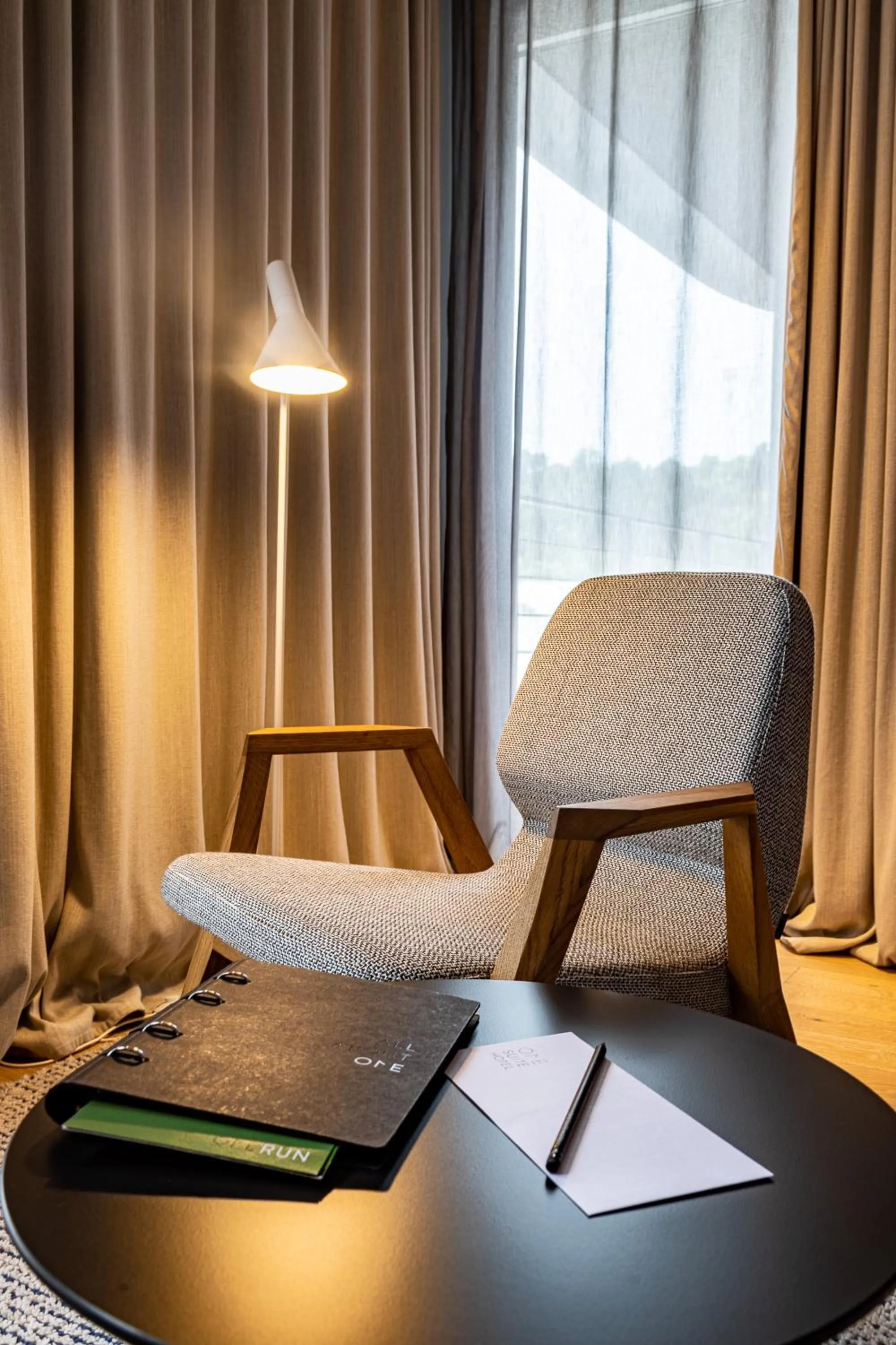 Living room in One Suite Hotel