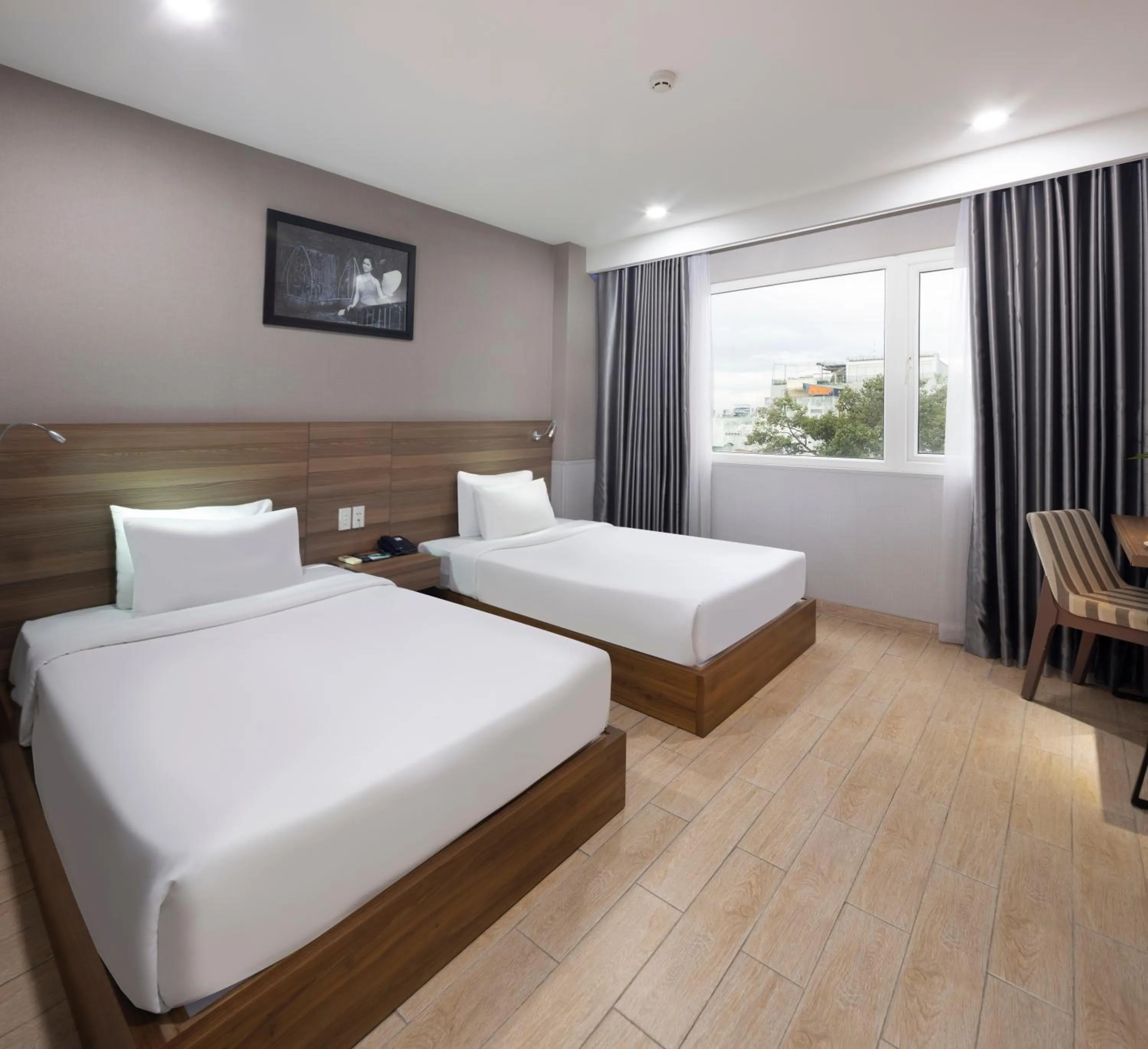 Bed in Sen Viet Hotel