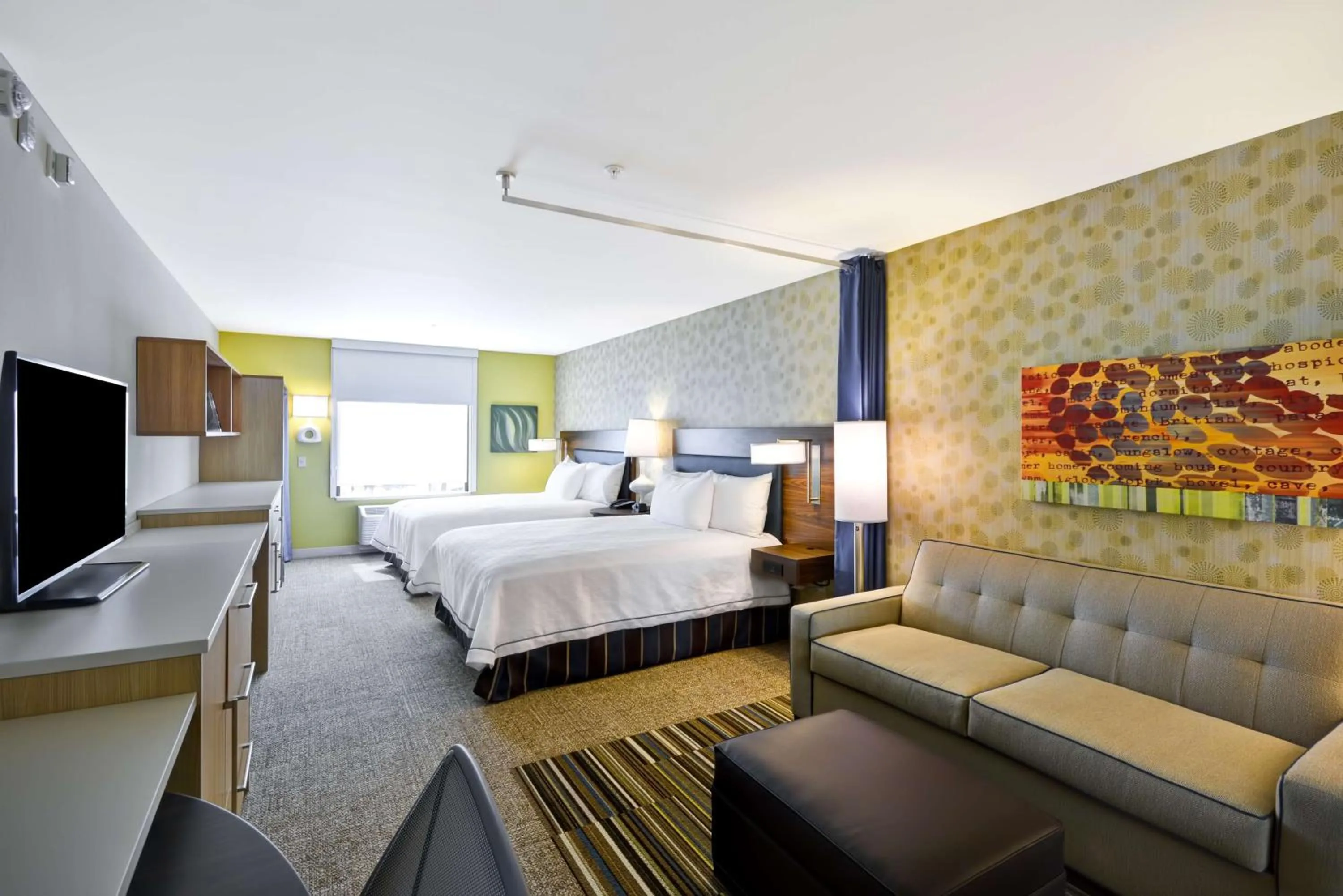 Bedroom, Bed in Home2 Suites By Hilton Decatur Ingalls Harbor