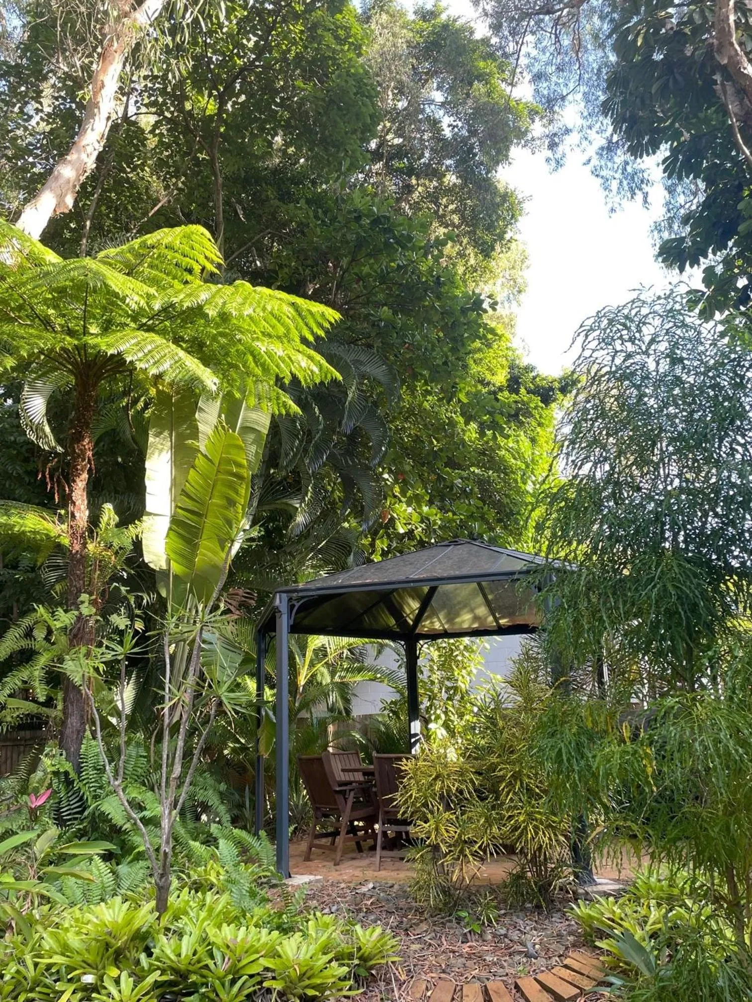 Garden view in The York Beachfront Holiday Apartments
