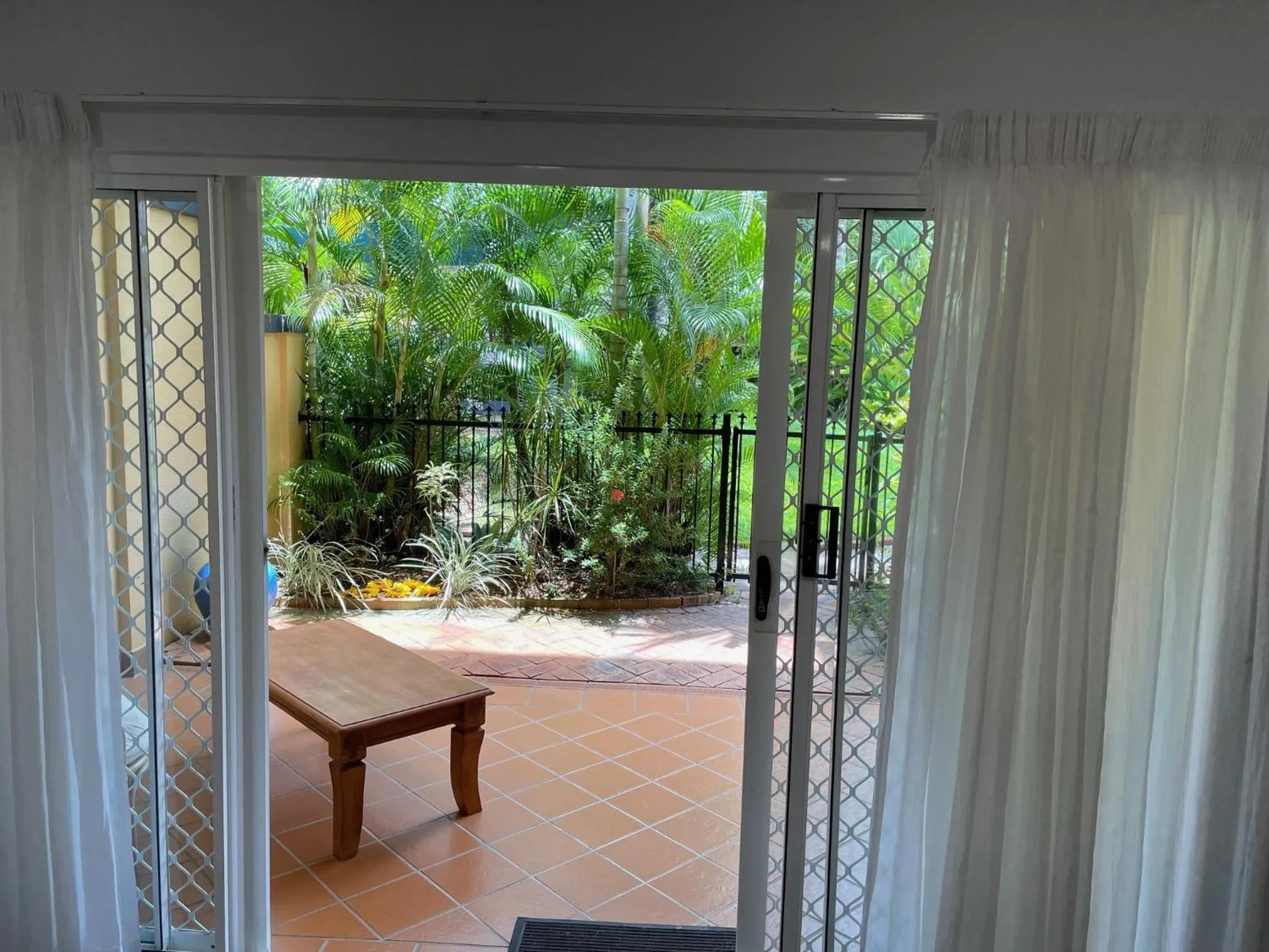 Garden view in The York Beachfront Holiday Apartments