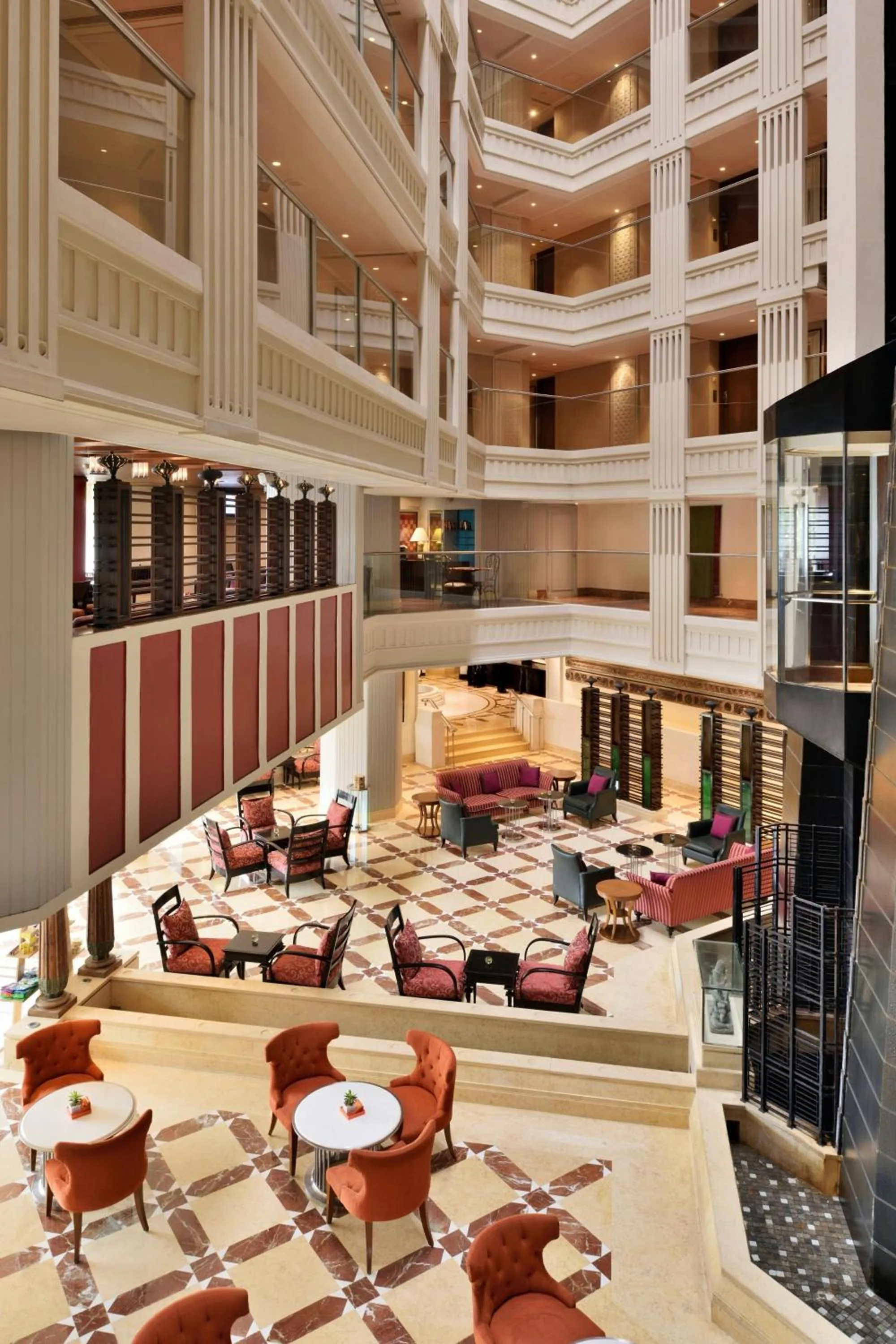 Lobby or reception in Hyderabad Marriott Hotel & Convention Centre
