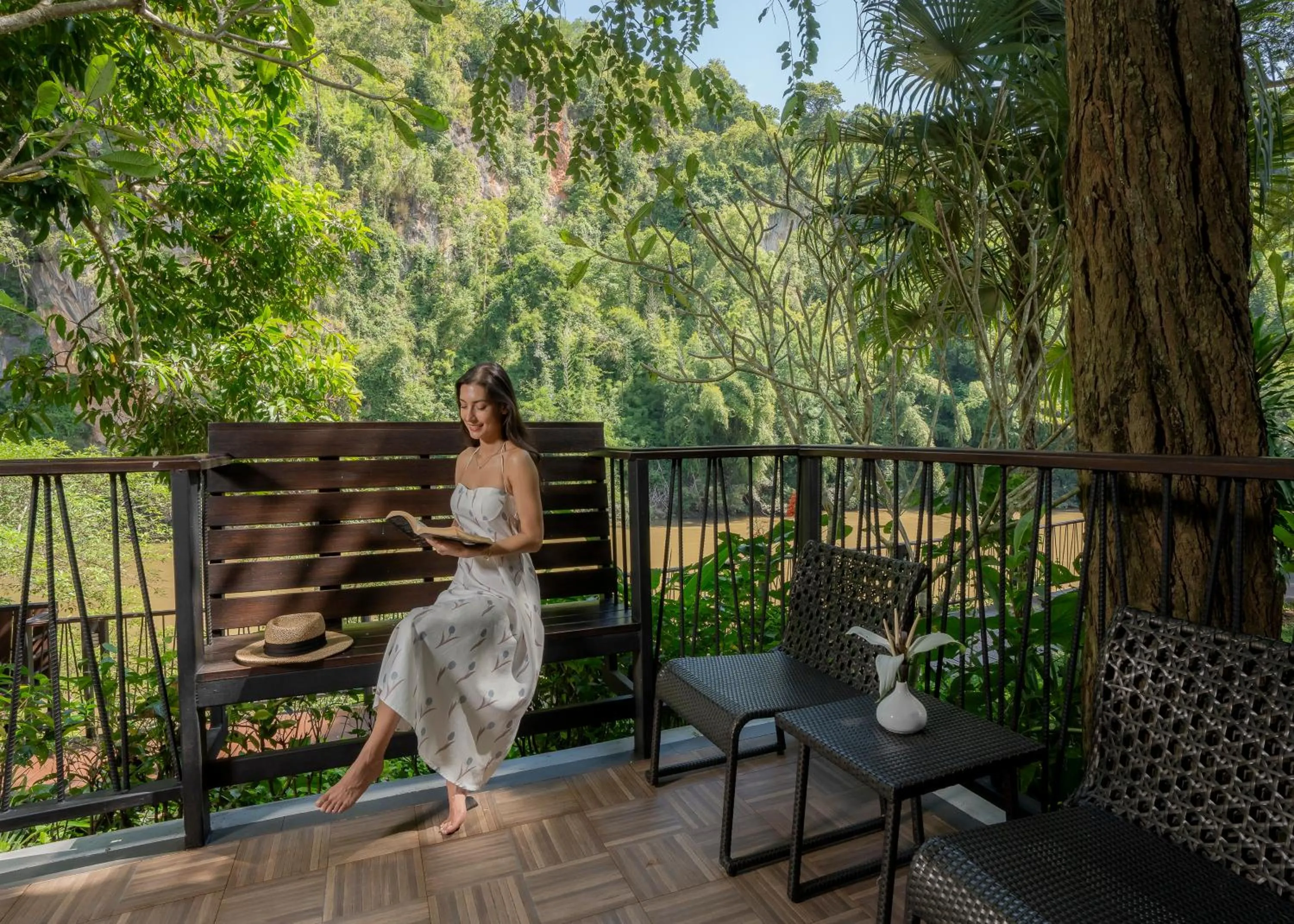 Balcony/Terrace in River Kwai Resotel