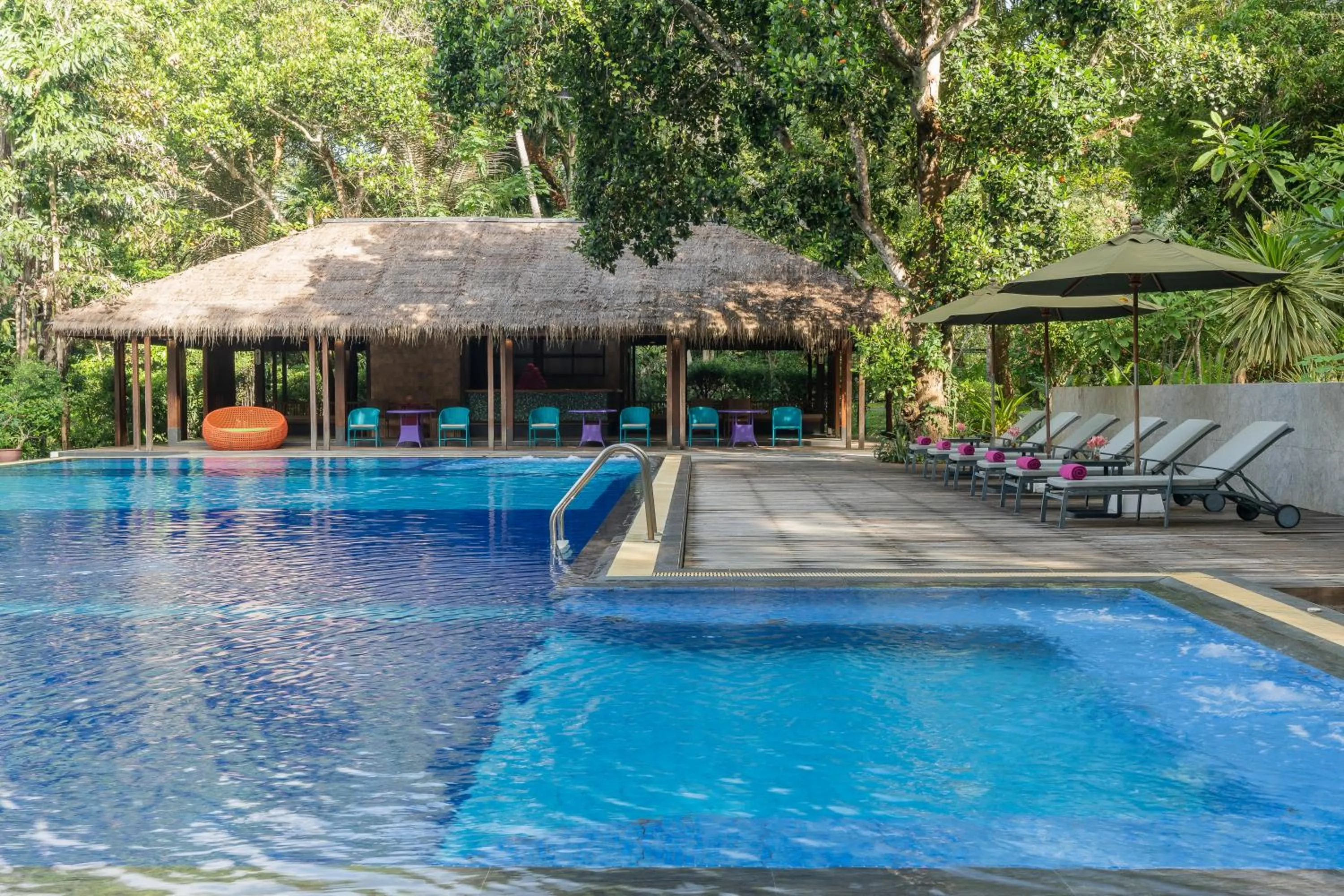 Swimming pool in River Kwai Resotel