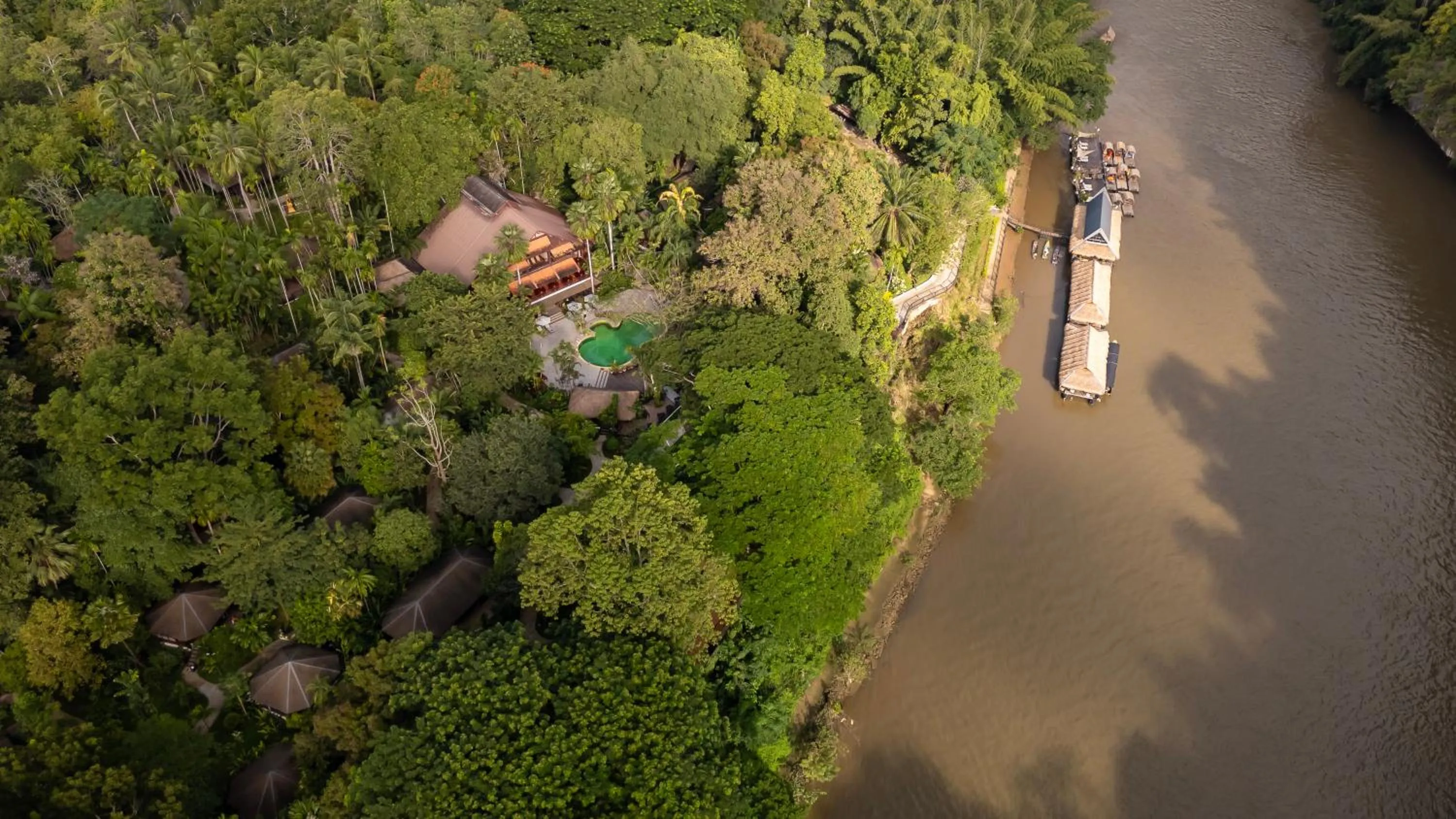 Bird's eye view in River Kwai Resotel