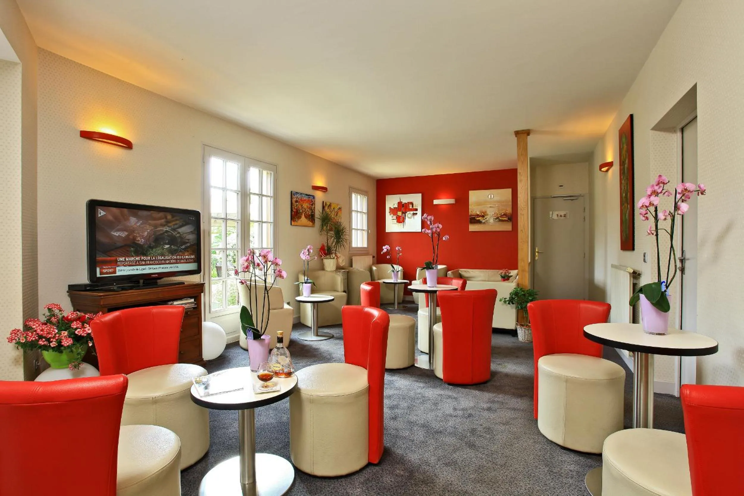 Lounge or bar in Hostellerie du Causse