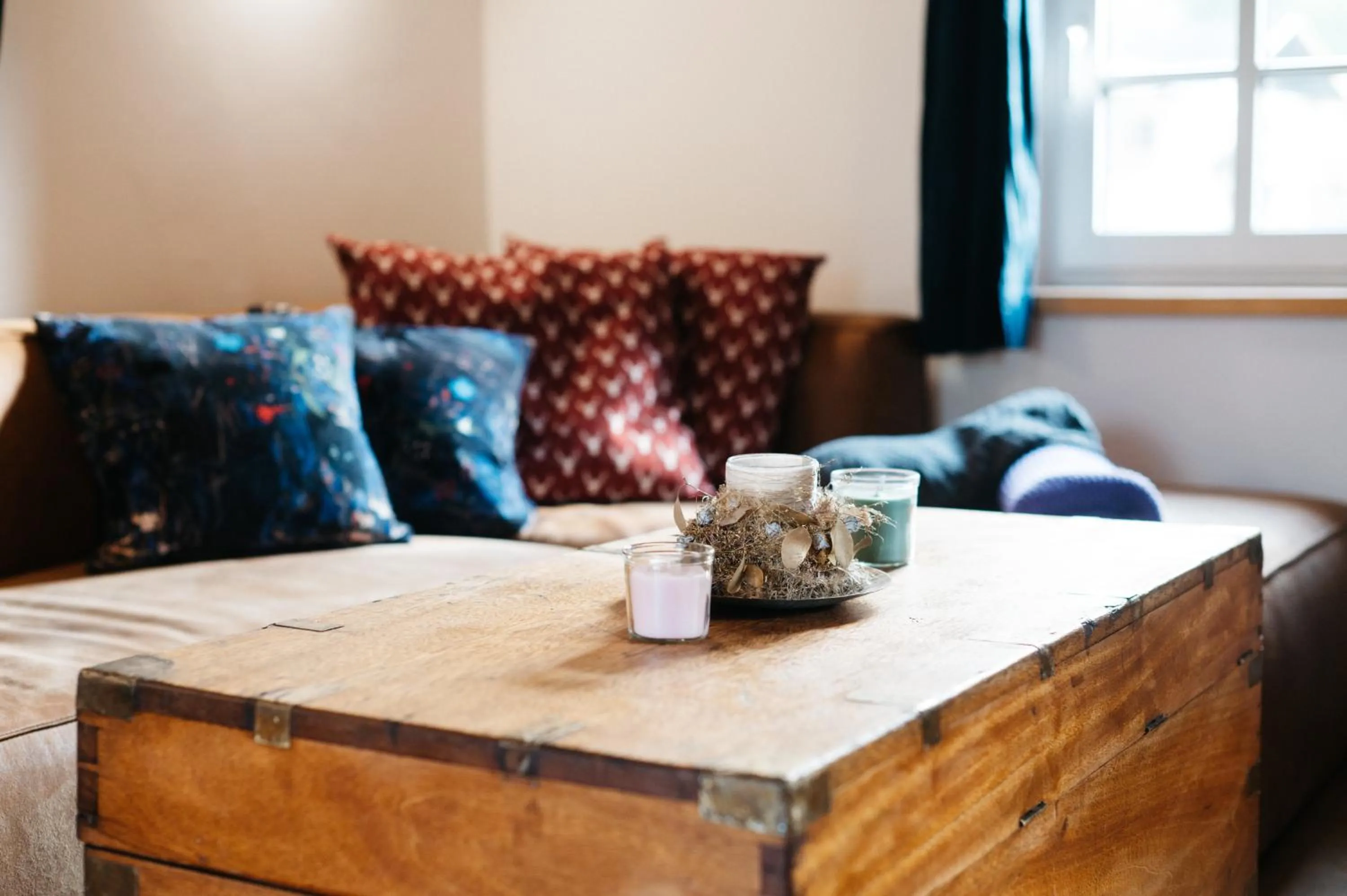 Living room, Bed in Chalet am Sonnenhang