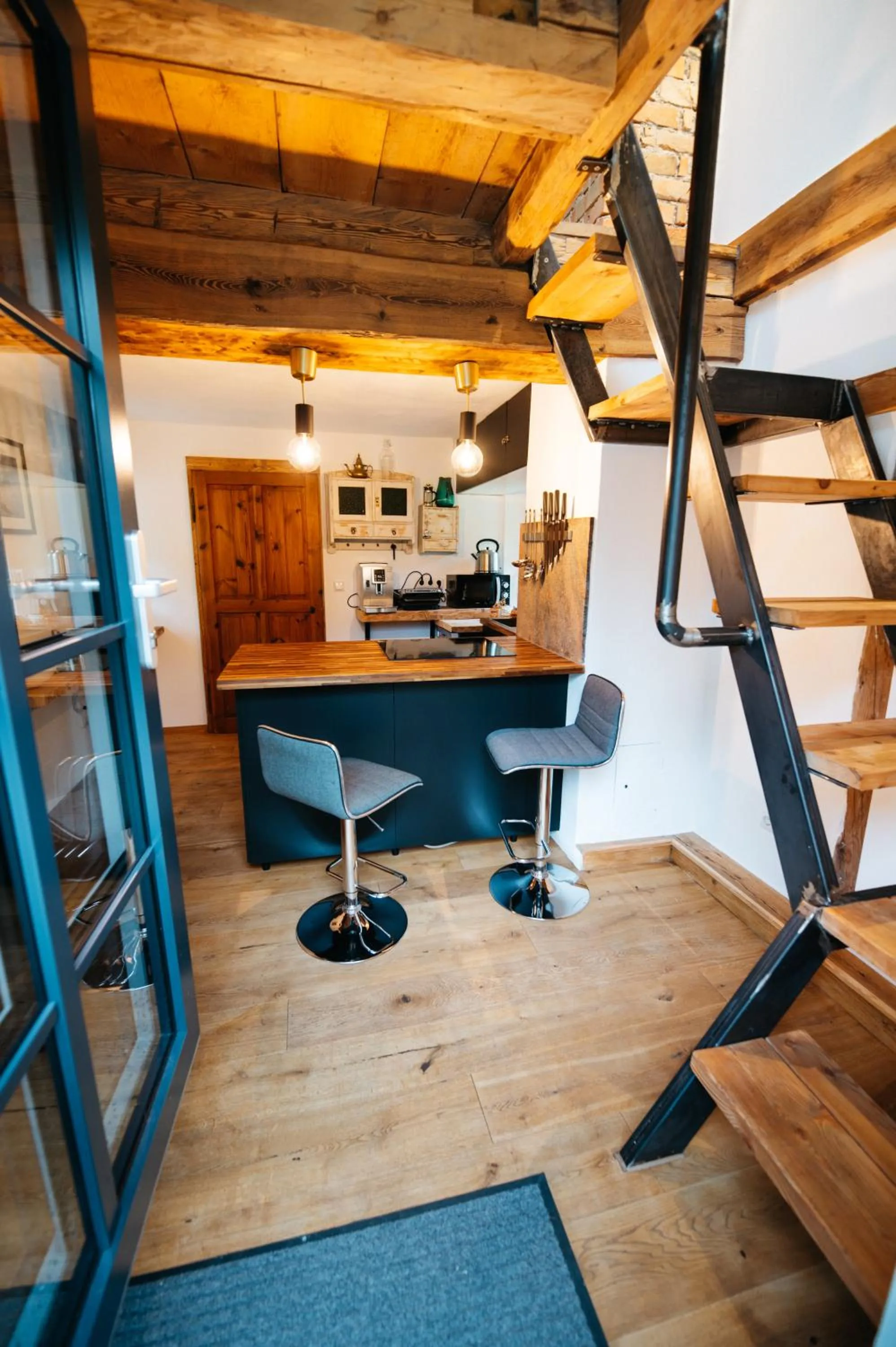 Kitchen or kitchenette in Chalet am Sonnenhang